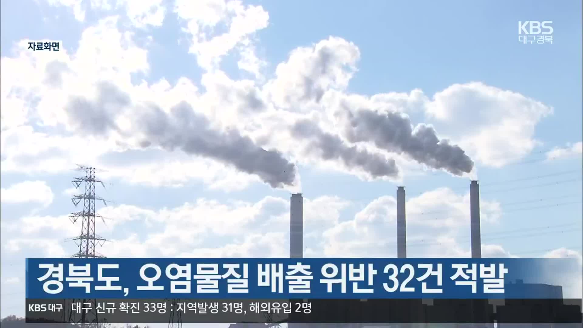경북도, 오염물질 배출 위반 32건 적발