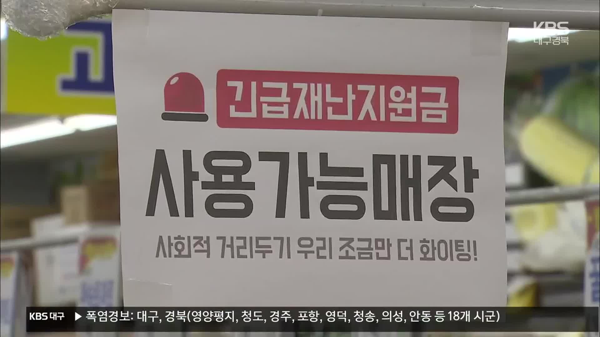 국민지원금, 편의점 되고 대형마트 안되고