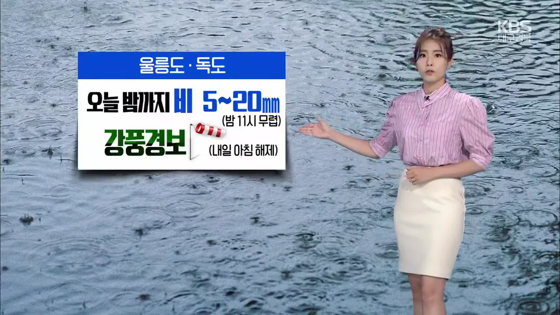 [날씨] 대구·경북 내일 소나기 5~70mm…한낮 30도 안팎
