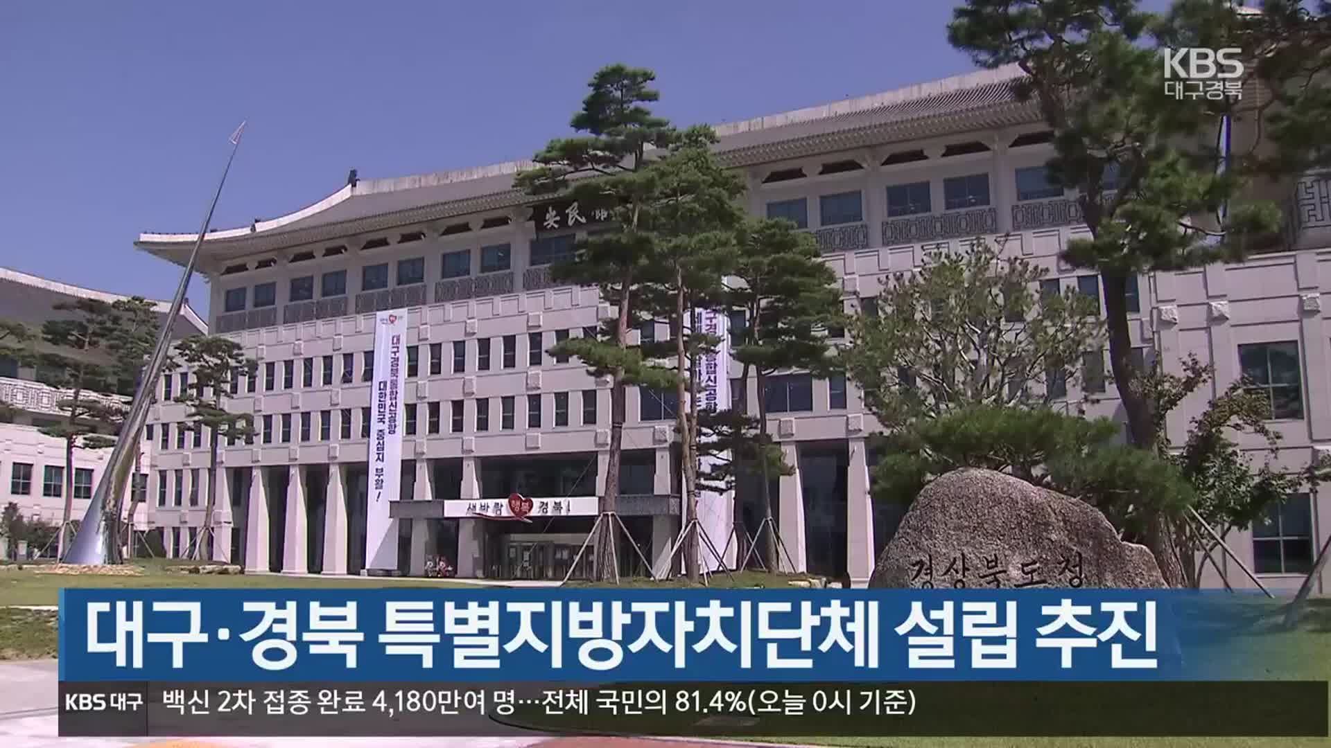 대구·경북 특별지방자치단체 설립 추진