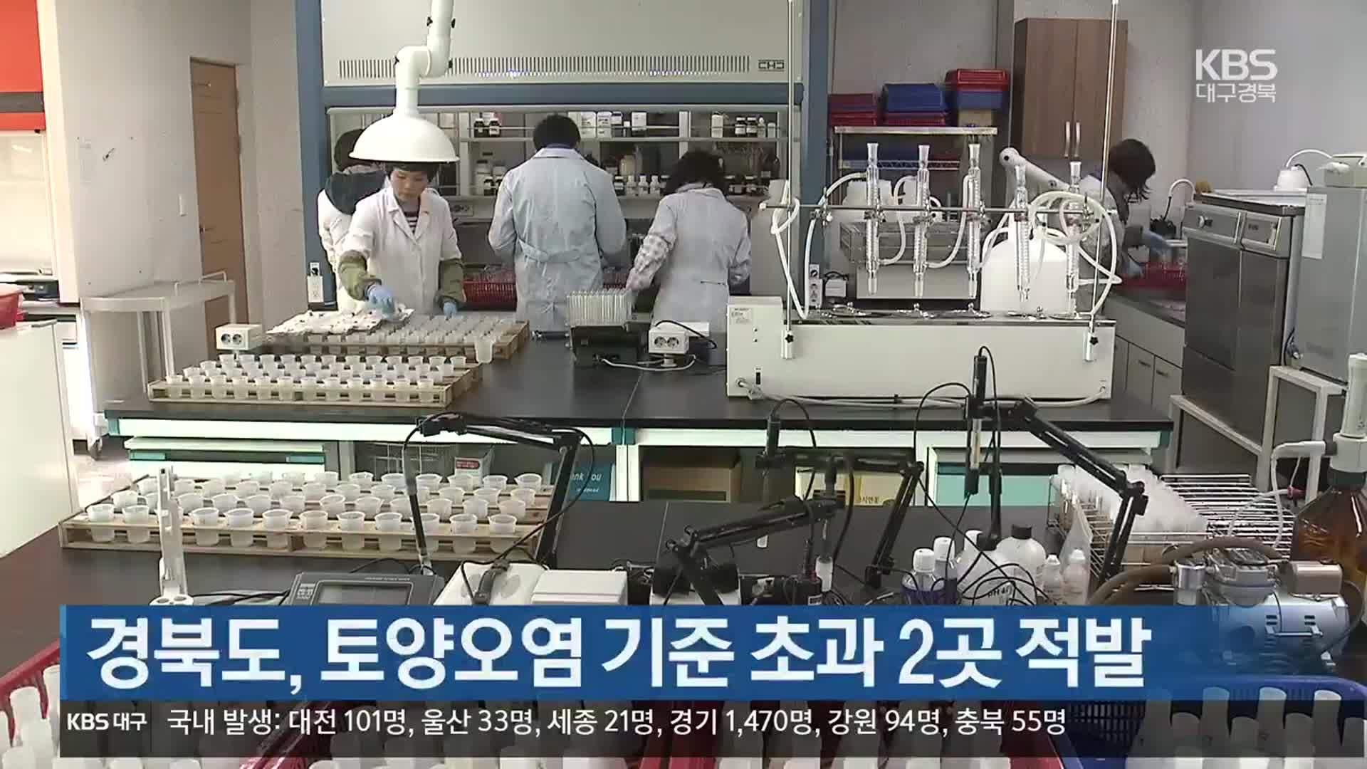 경북도, 토양오염 기준 초과 2곳 적발