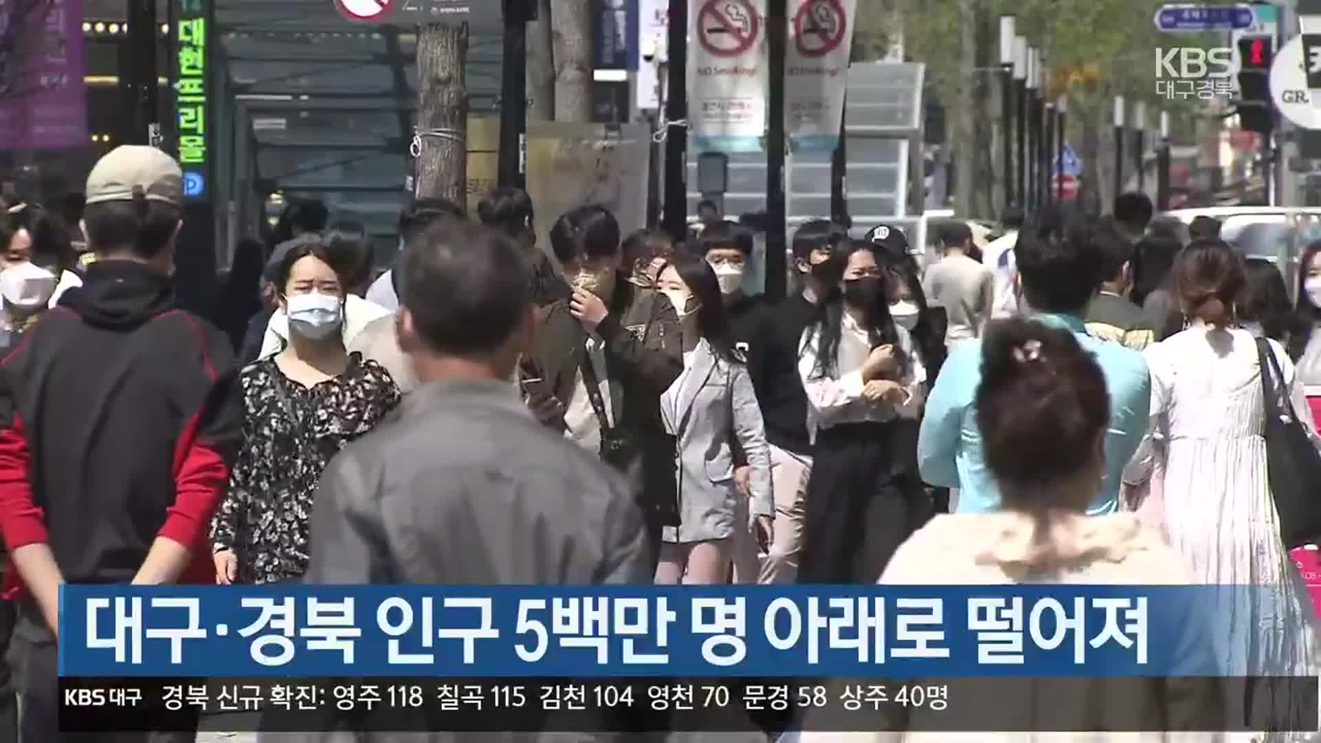 대구·경북 인구 5백만 명 아래로 떨어져