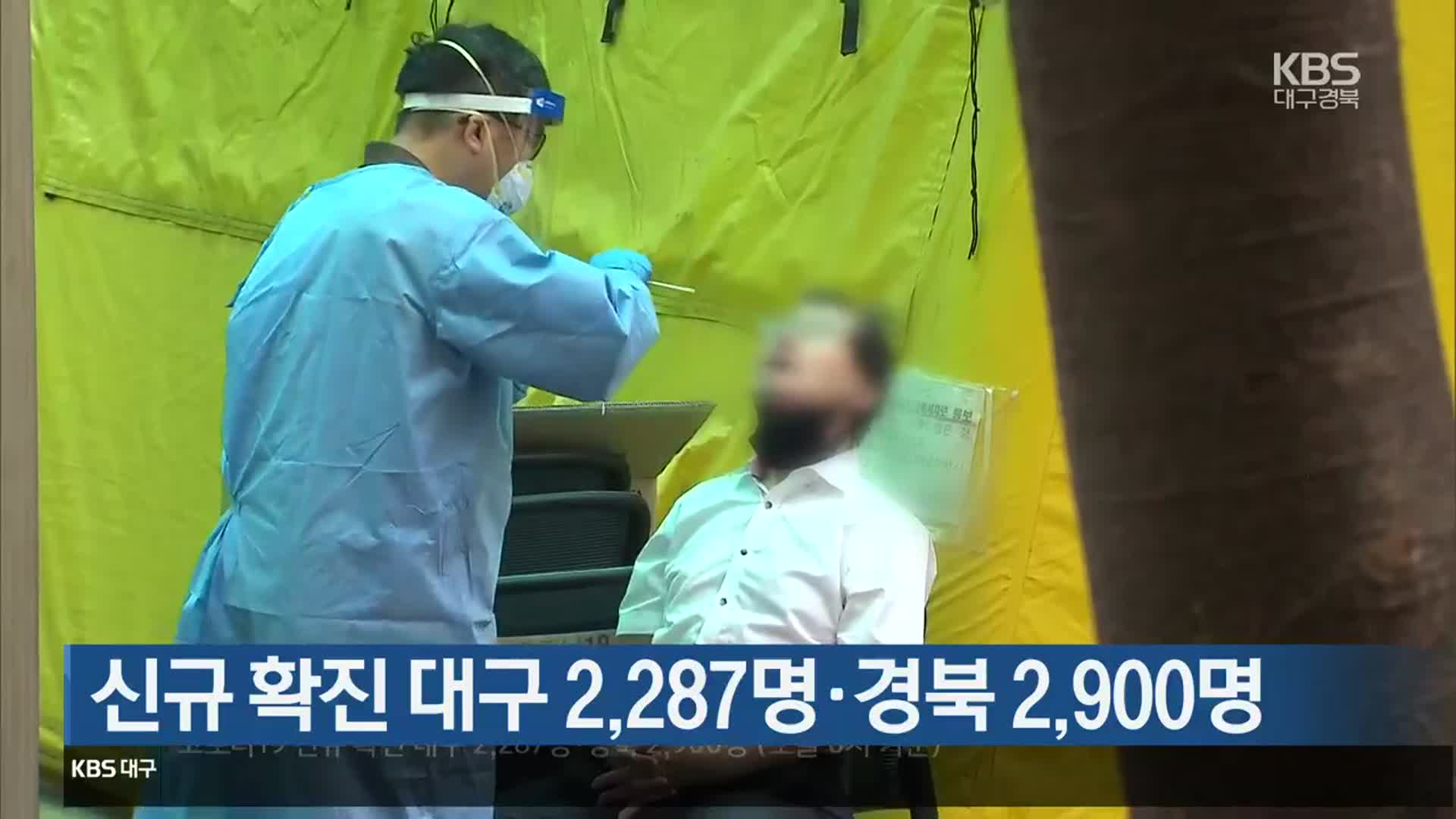 신규 확진 대구 2,287명·경북 2,900명