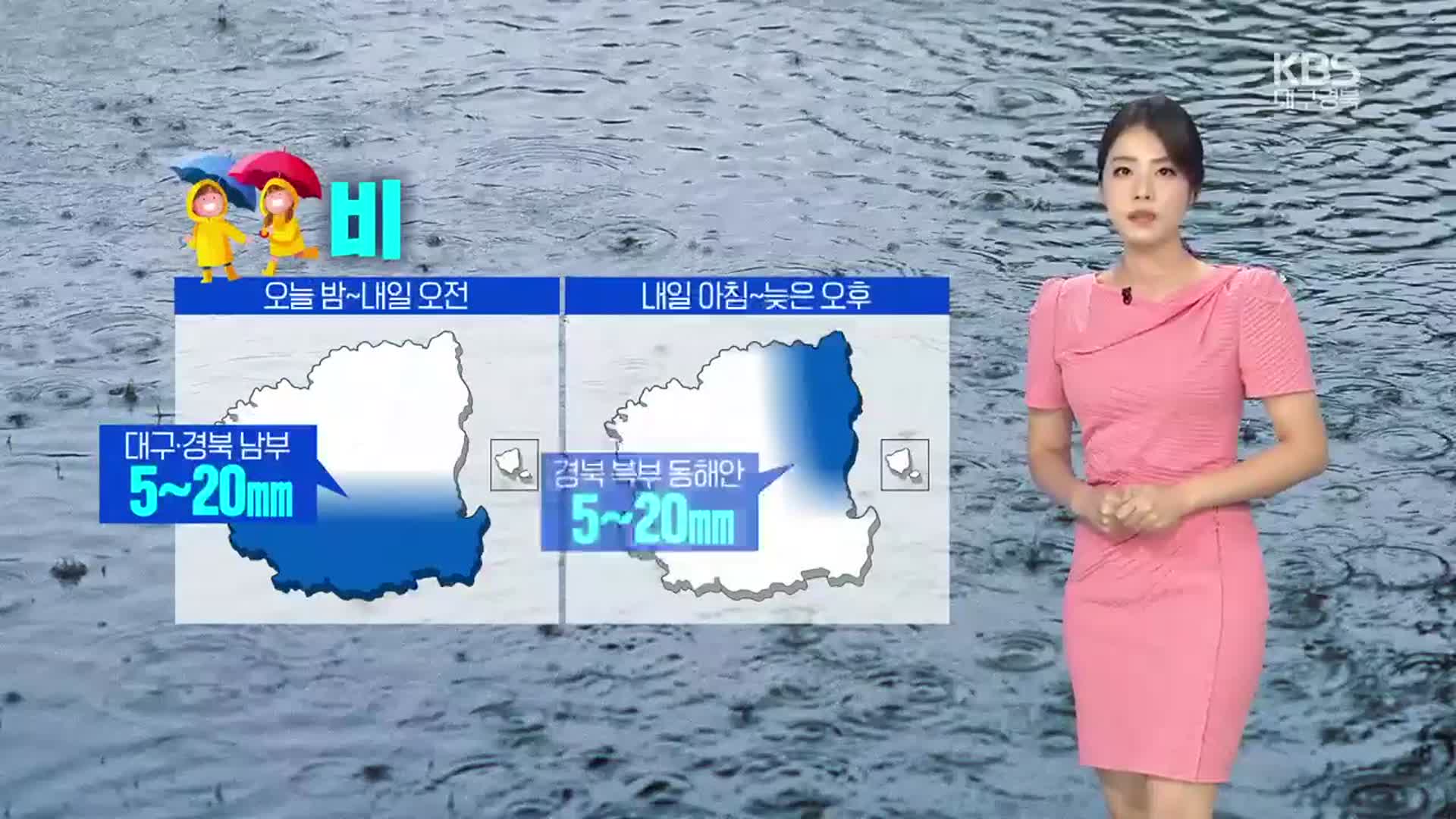 [날씨] 대구·경북 내일도 비…예상 강수량 5~20mm