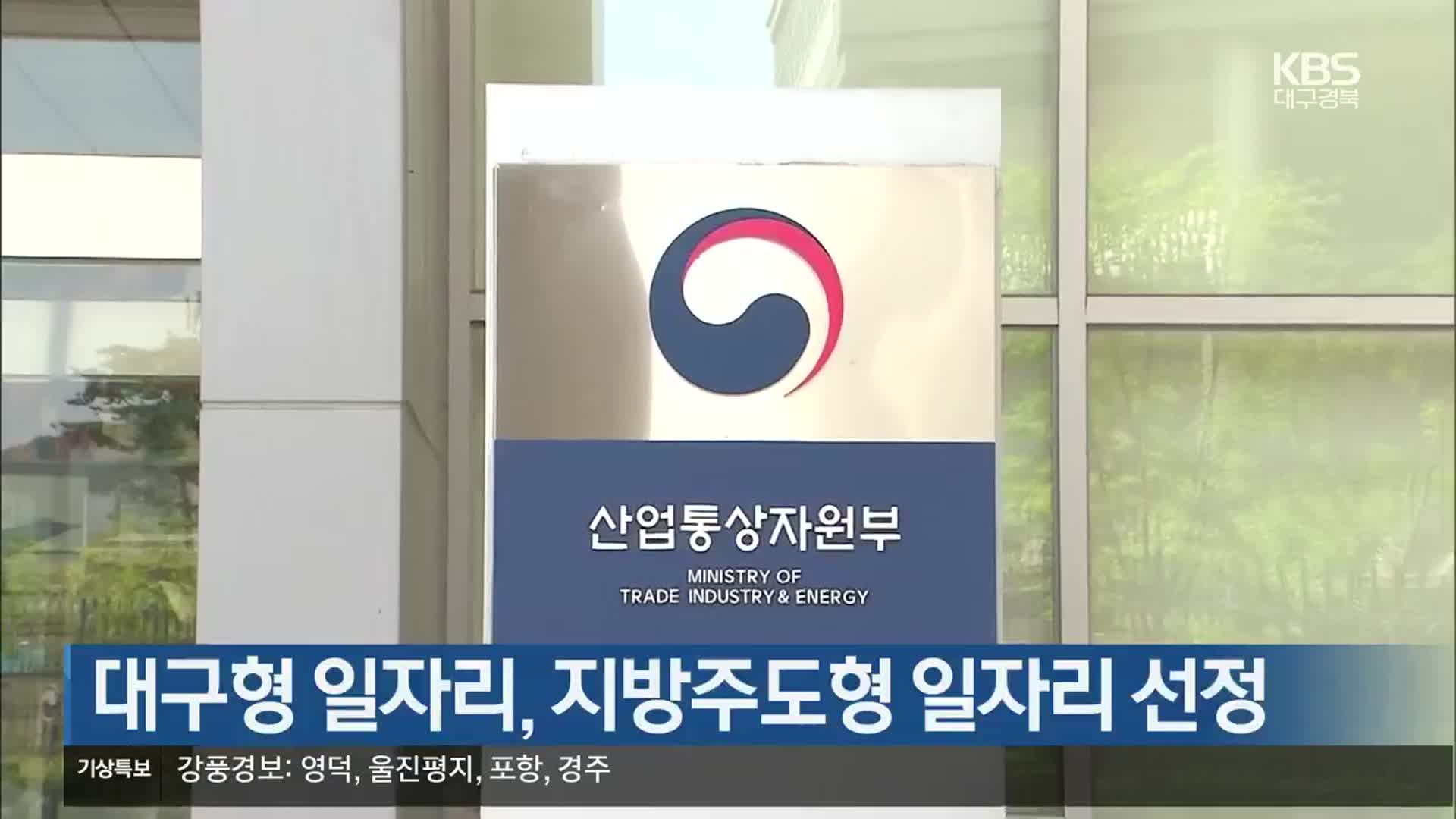 대구형 일자리, 지방주도형 일자리 선정