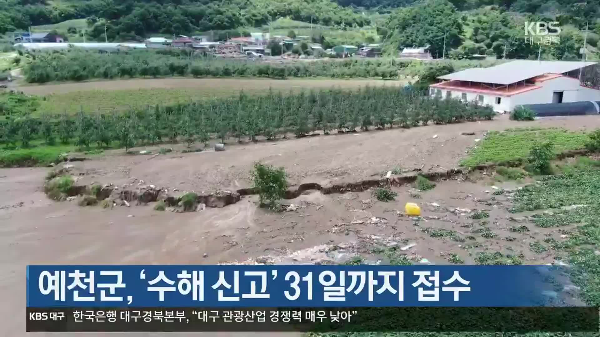 [여기는 안동] 예천군, ‘수해 신고’ 31일까지 접수 외