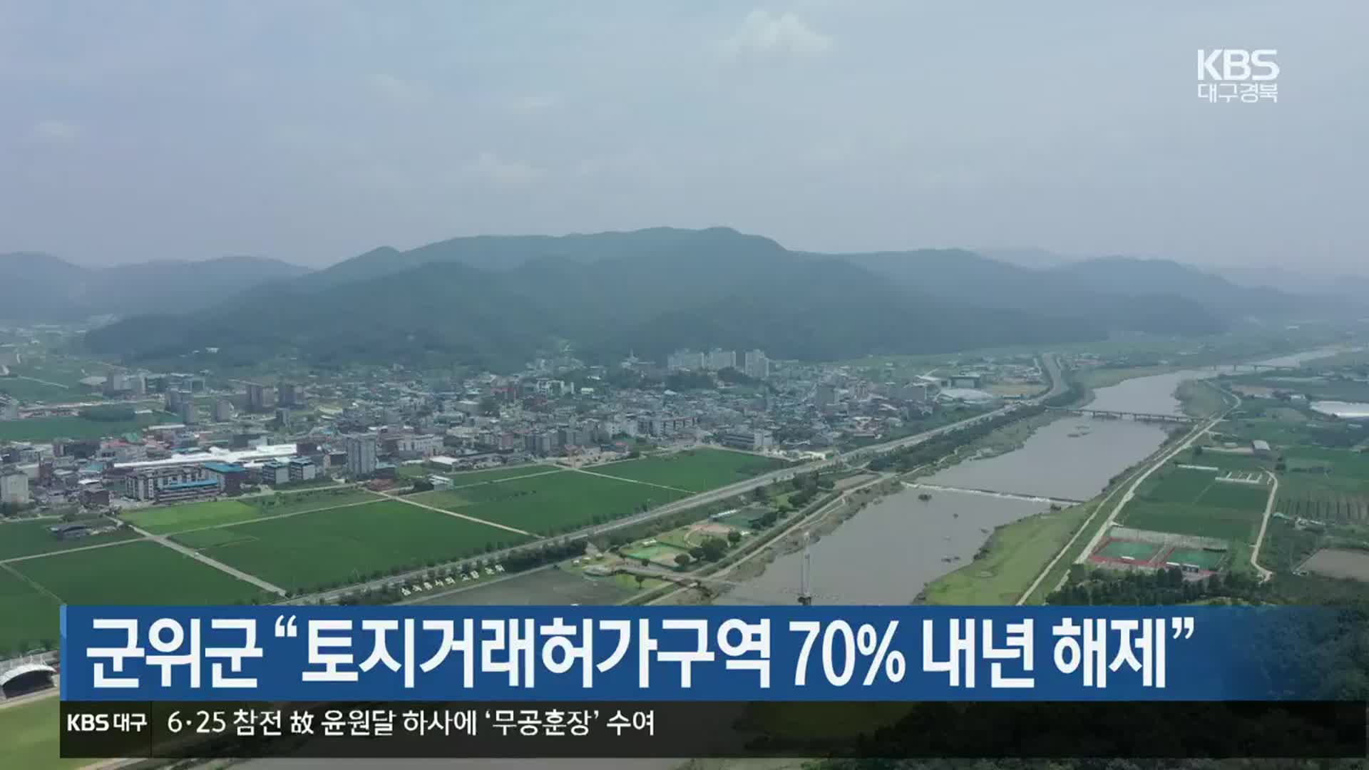 군위군 “토지거래허가구역 70% 내년 해제”