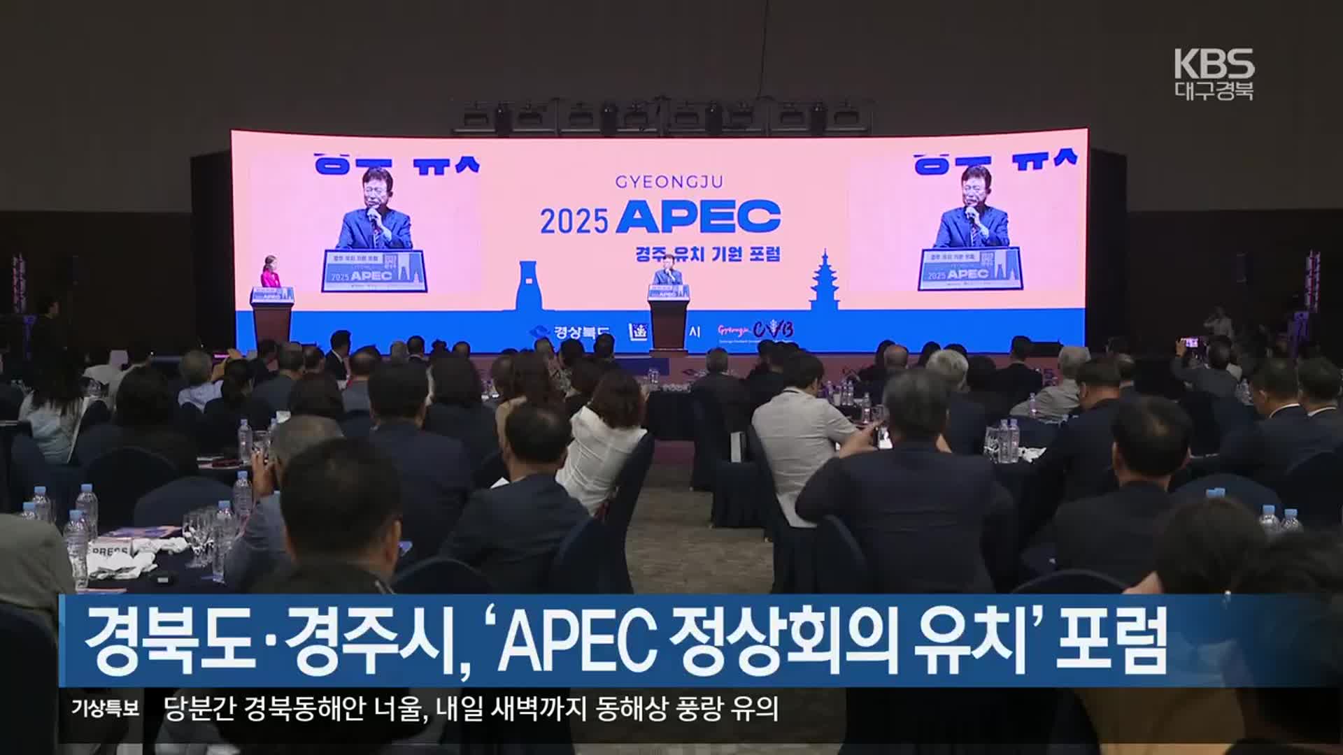 경북도·경주시, ‘APEC 정상회의 유치’ 포럼