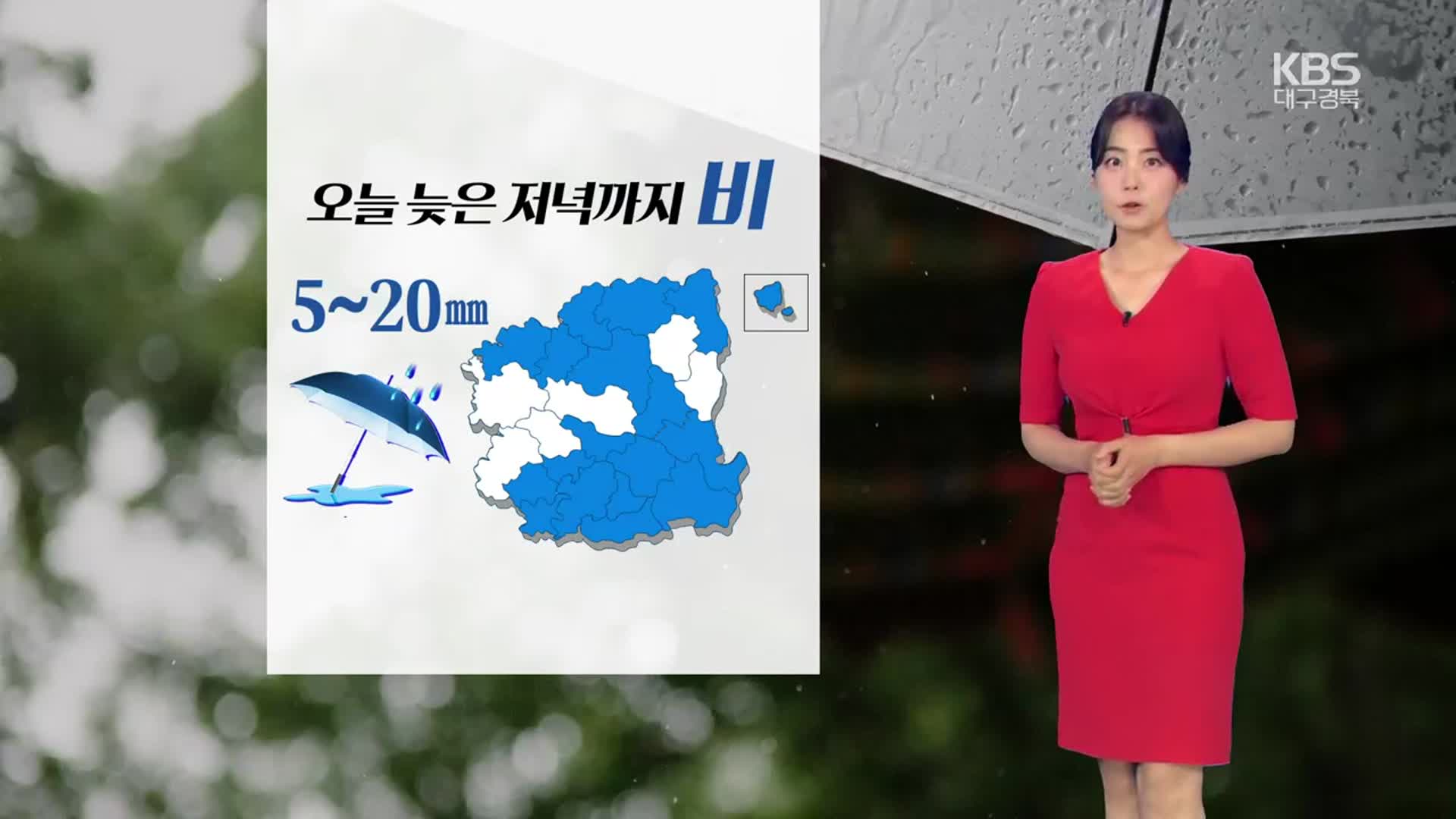 [날씨] 대구·경북 오늘 늦은 저녁까지 비…내일 대체로 맑아