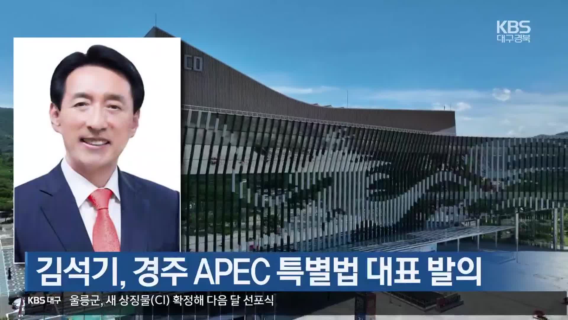 김석기, 경주 APEC 특별법 대표 발의