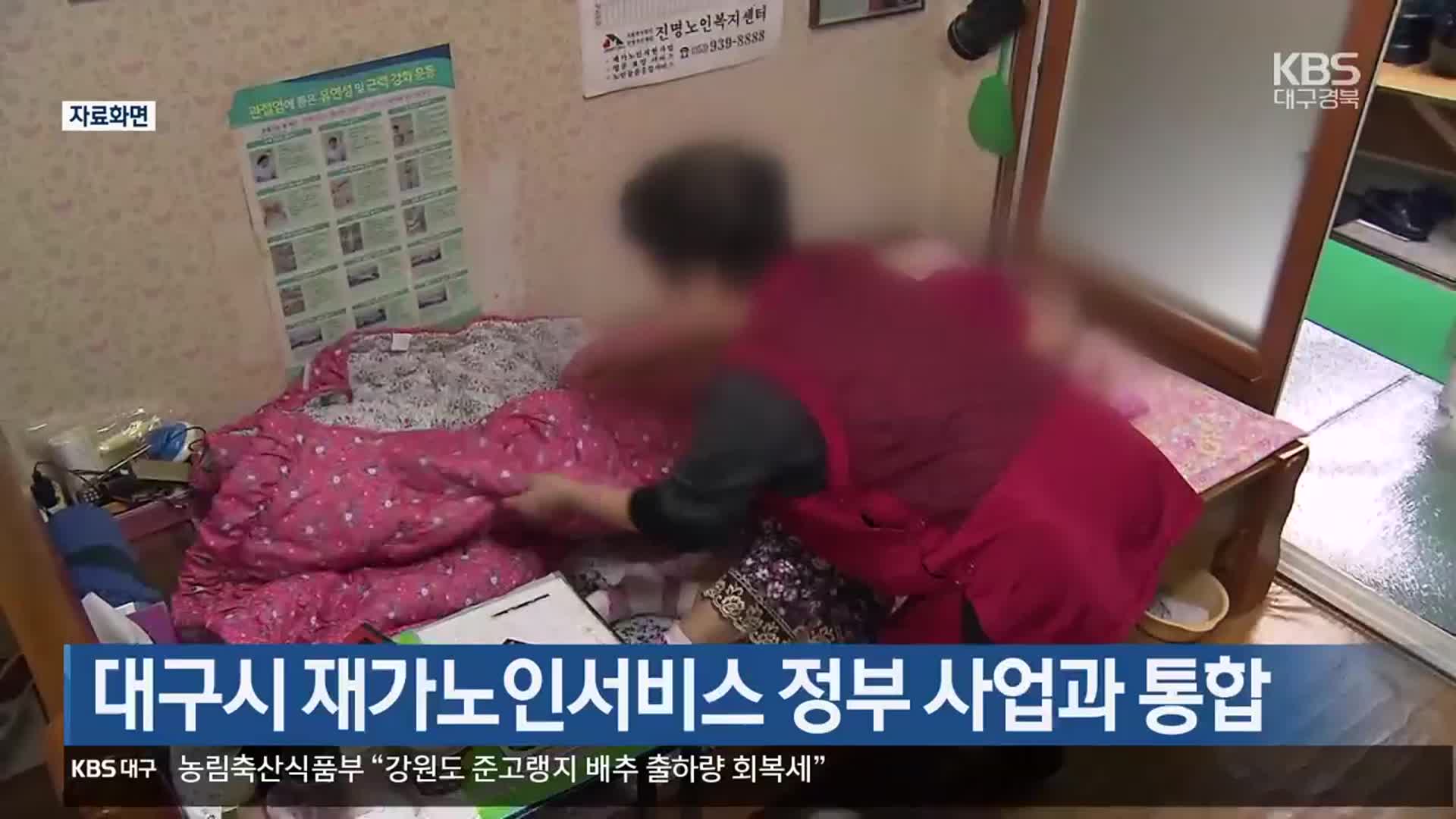 대구시 재가노인서비스 정부 사업과 통합