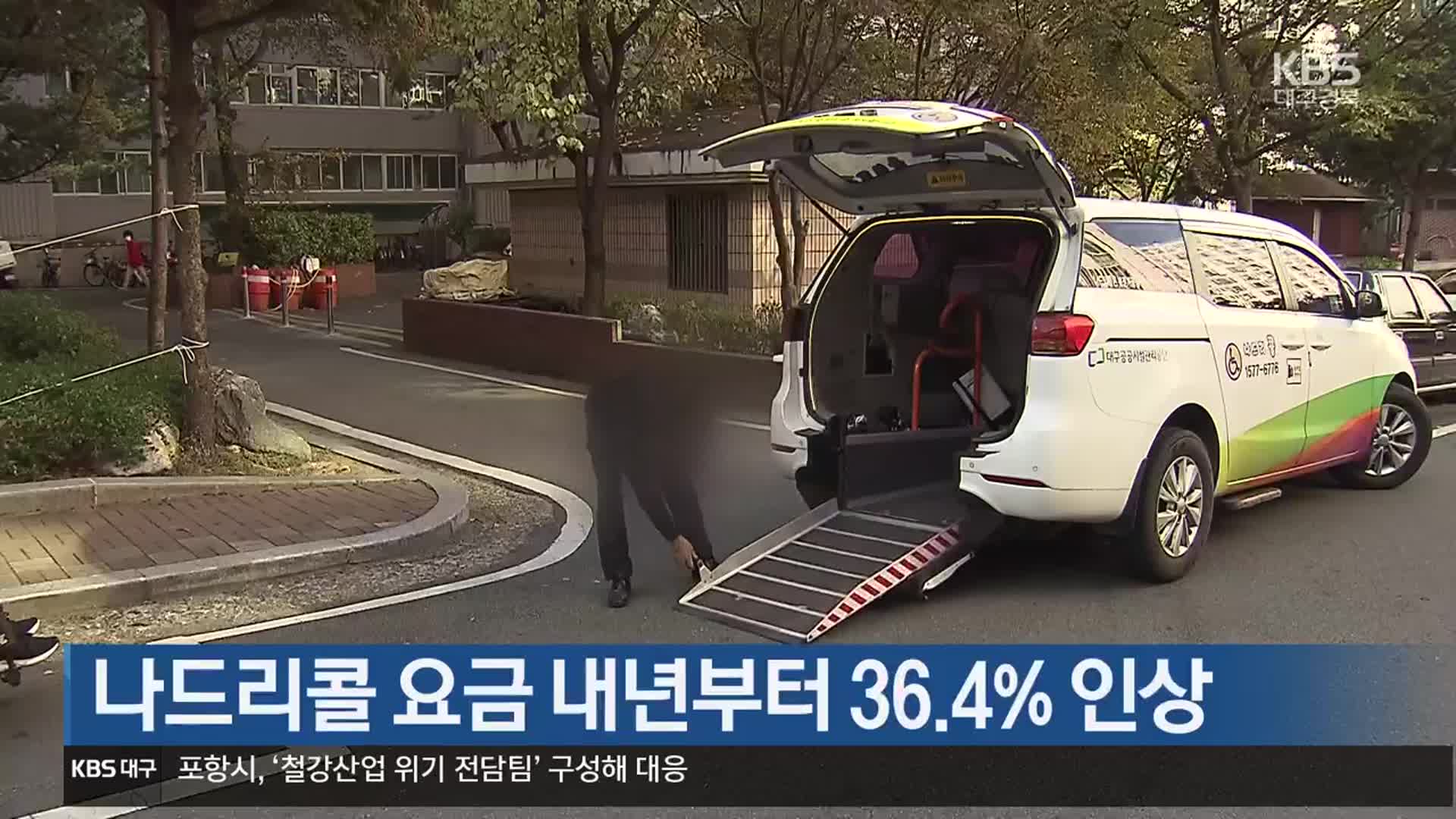 나드리콜 요금 내년부터 36.4% 인상