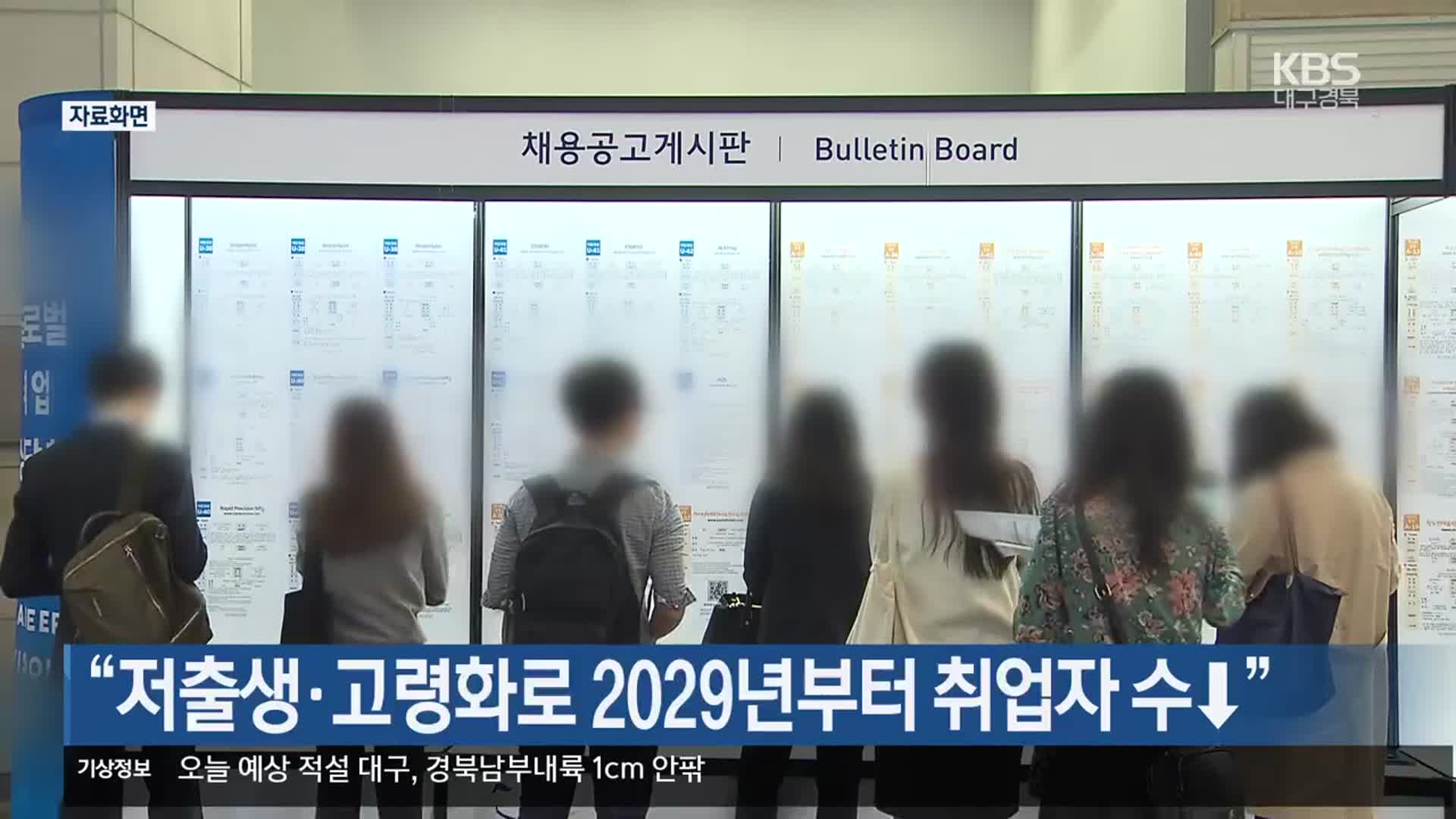 “저출생·고령화로 2029년부터 취업자 수↓”