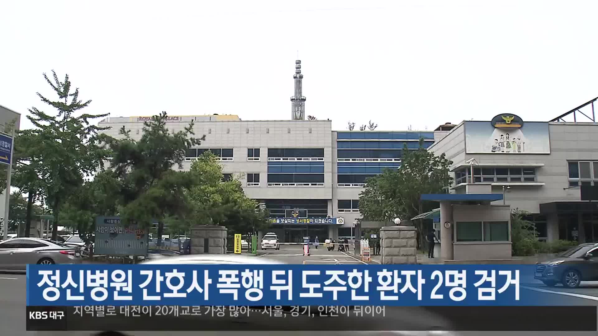 정신병원 간호사 폭행 뒤 도주한 환자 2명 검거