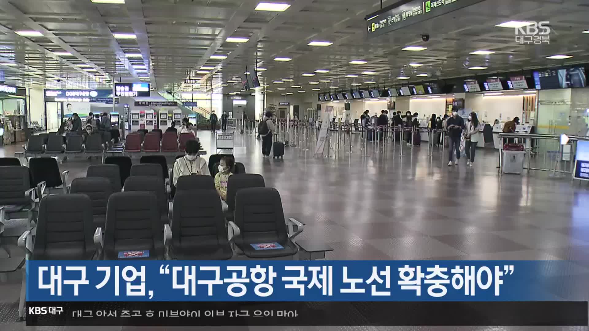 대구 기업 “대구공항 국제 노선 확충해야”