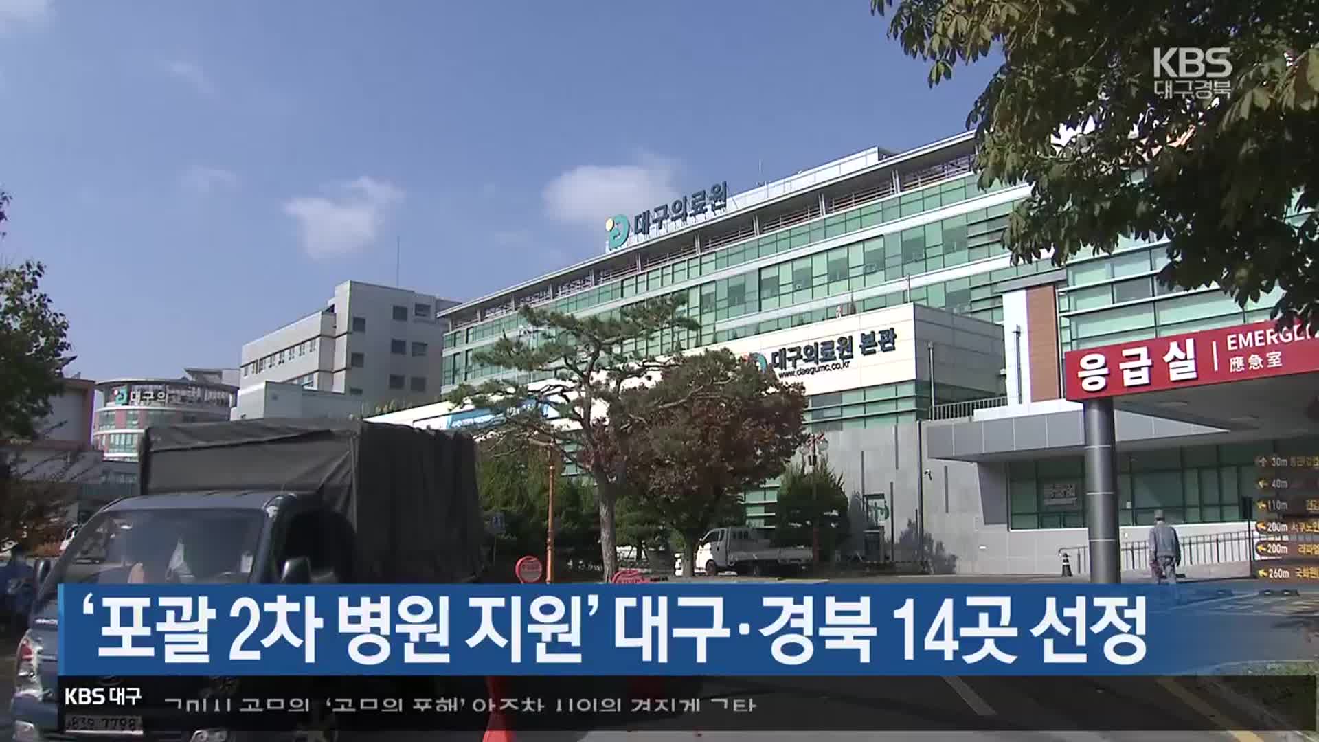 ‘포괄 2차 병원 지원’ 대구·경북 14곳 선정
