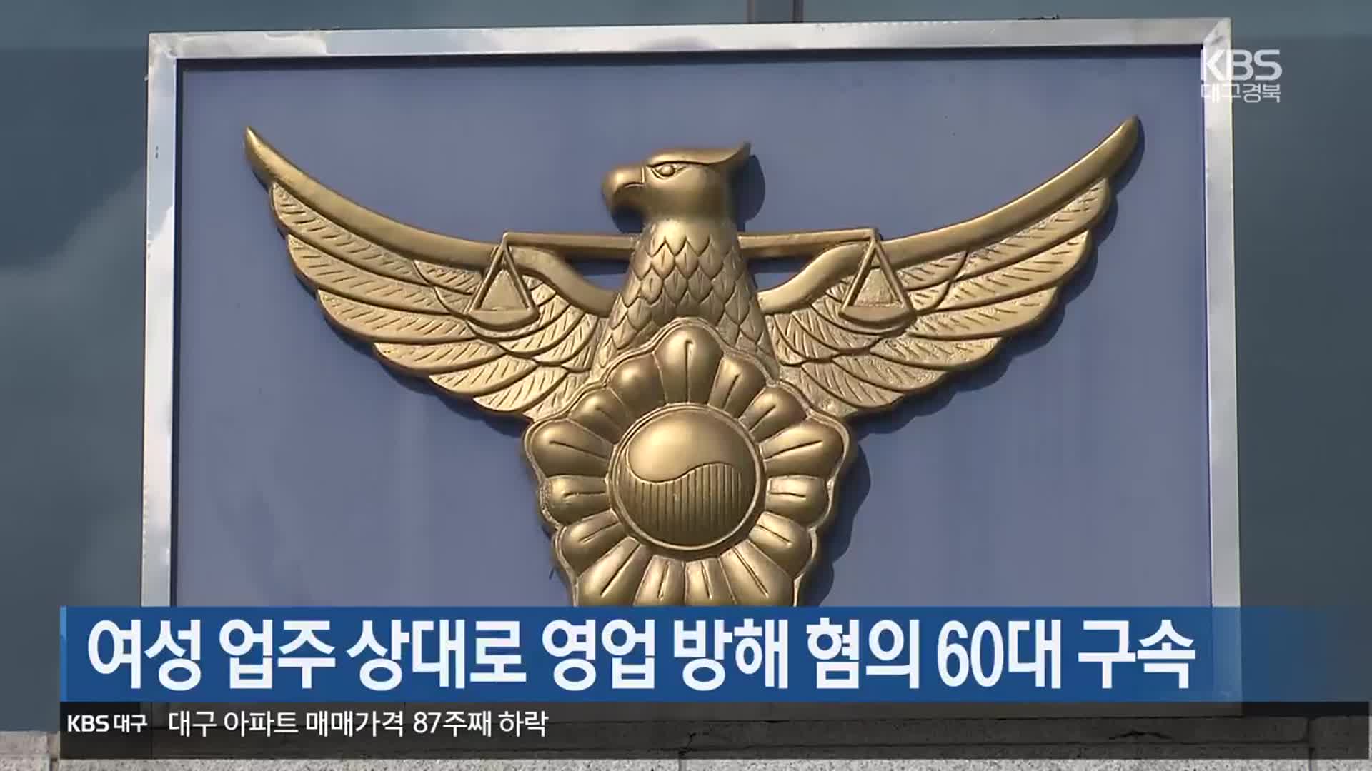 여성 업주 상대로 영업 방해 혐의 60대 구속
