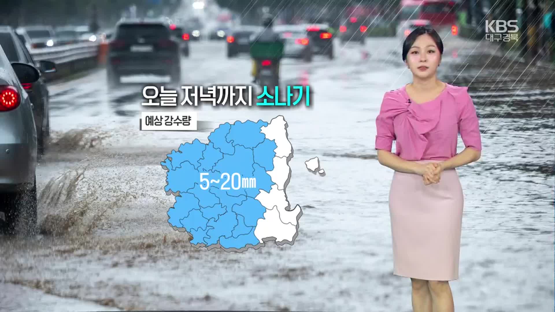 [날씨] 대구·경북 열대야·무더위…오늘 저녁까지 소나기