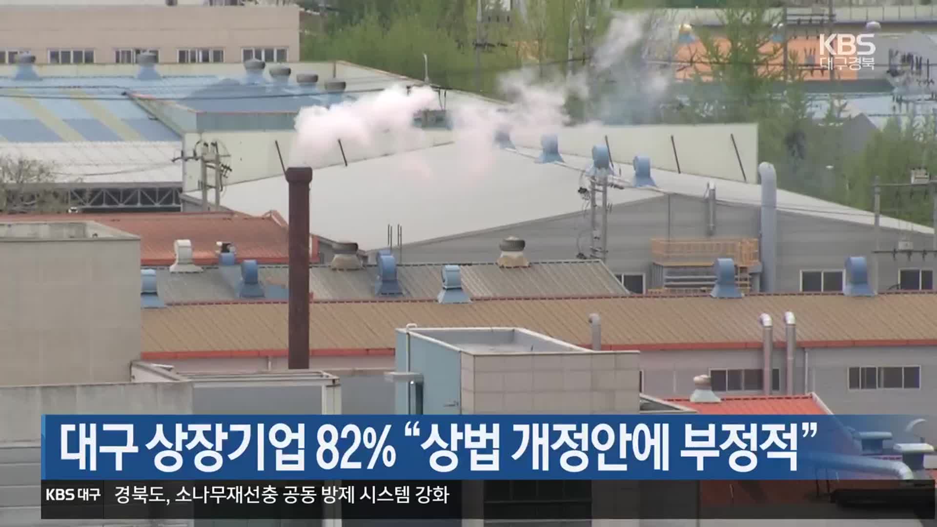 대구 상장기업 82% “상법 개정안에 부정적”