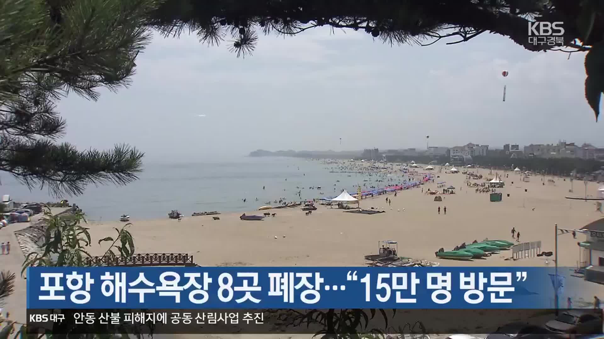 [여기는 포항] 포항 해수욕장 8곳 폐장…“15만 명 방문” 외