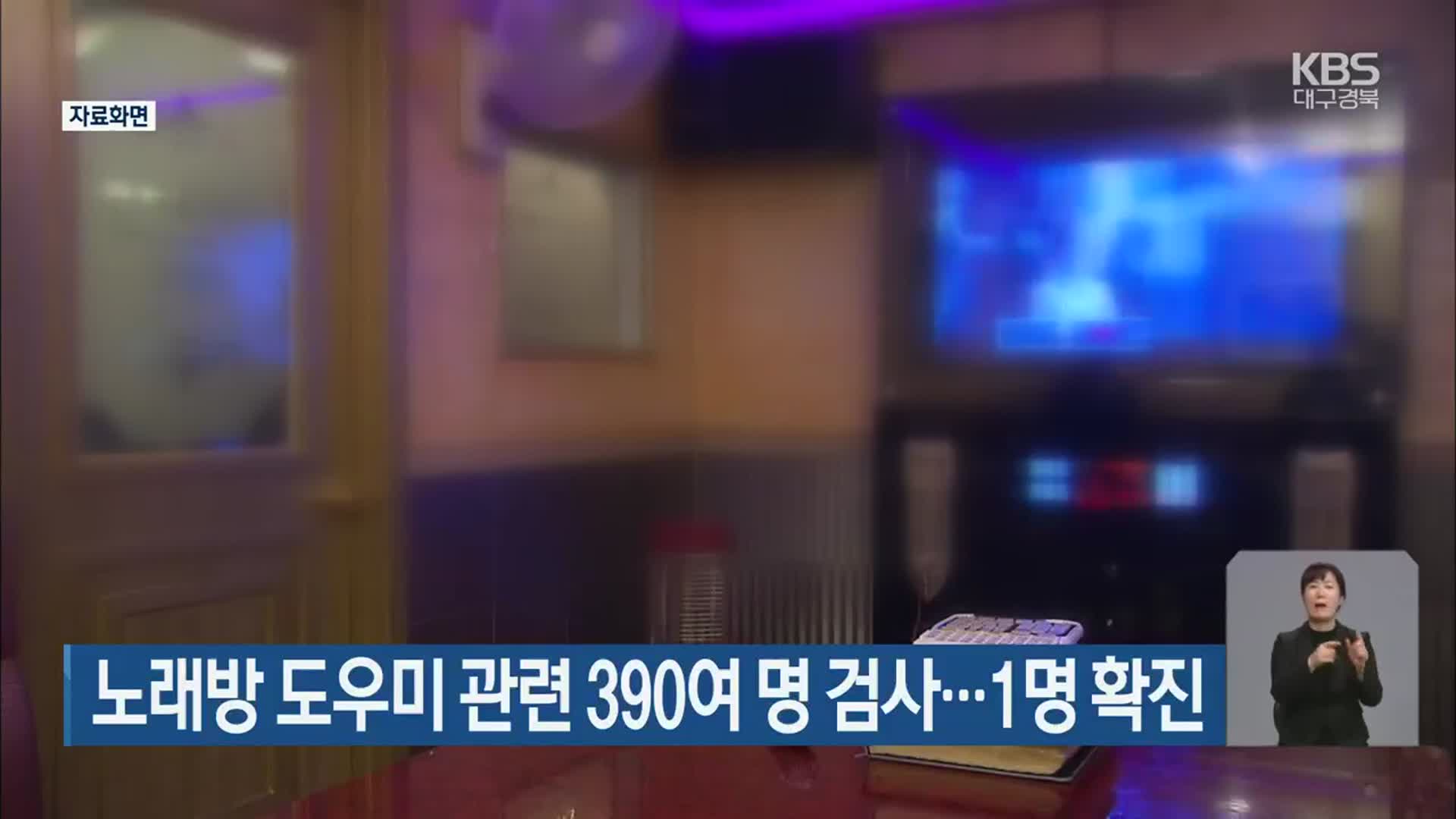 노래방 도우미 관련 390여 명 검사…1명 확진