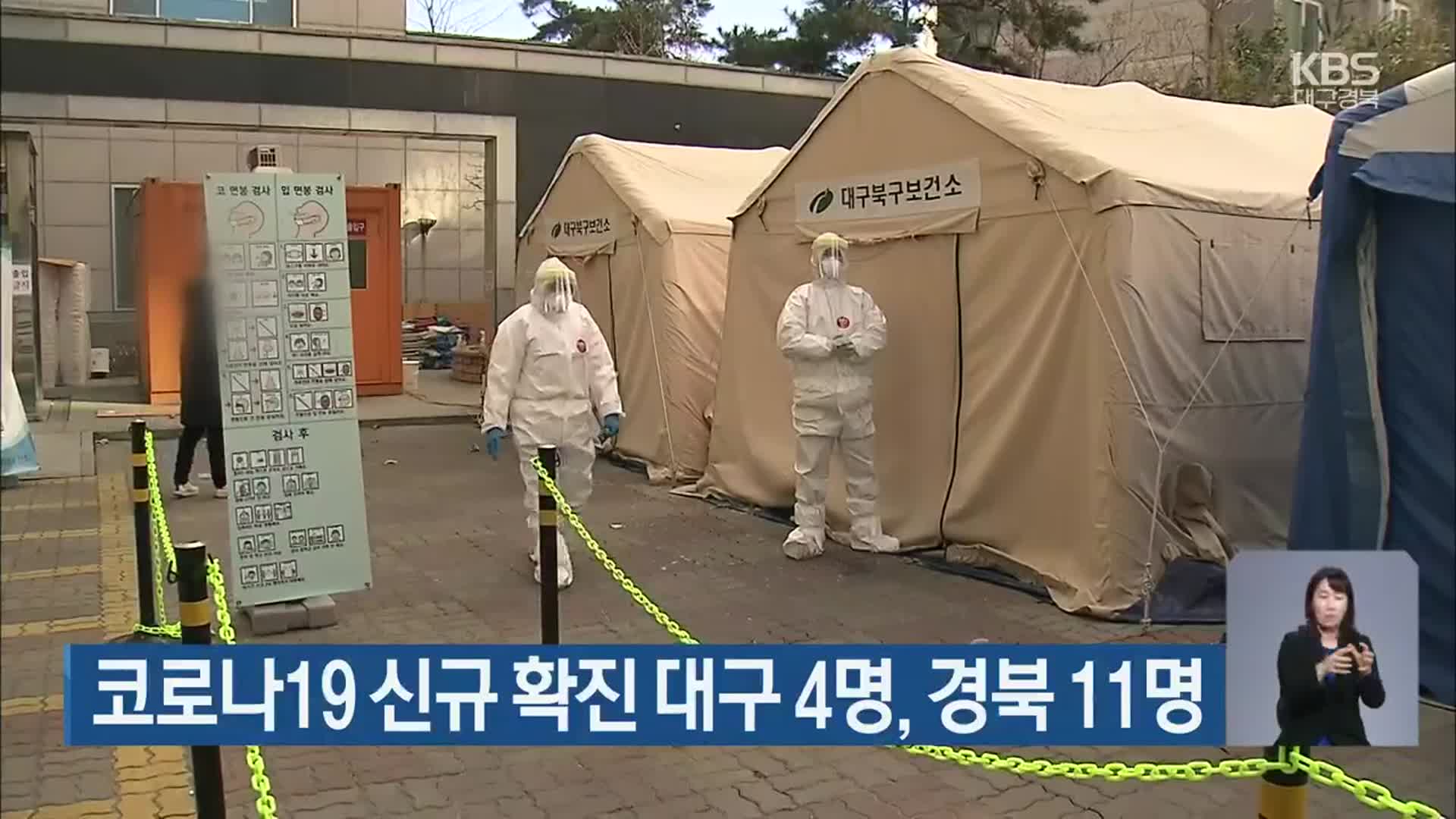 코로나19 신규 확진 대구 4명·경북 11명