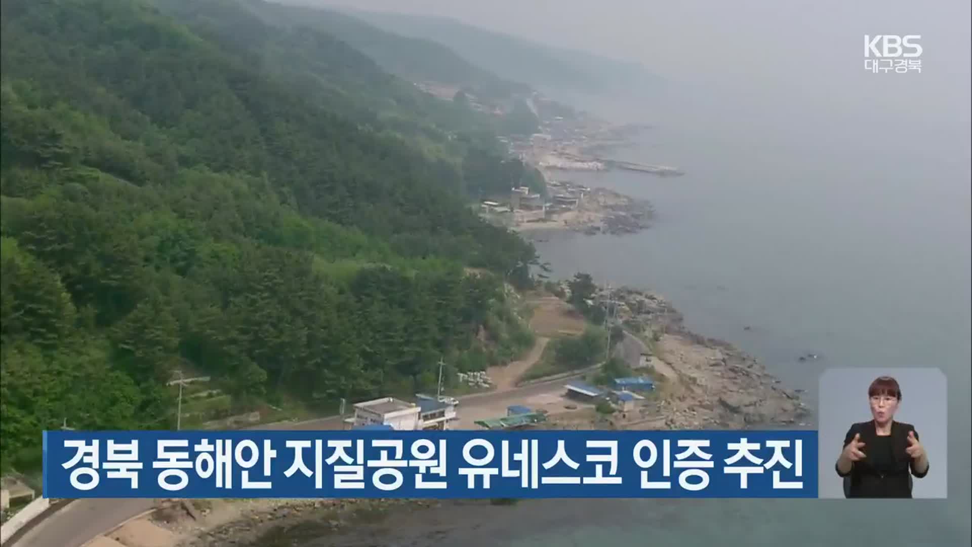 경북 동해안 지질공원 유네스코 인증 추진