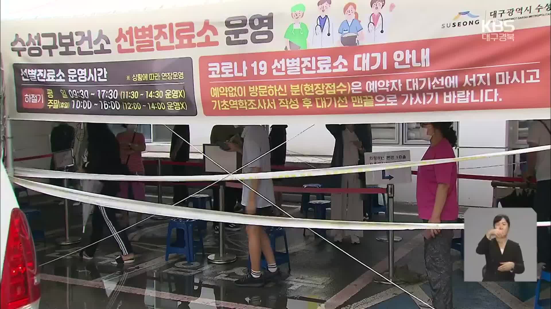 “대유행 막아라”…연휴 반납한 선별 진료소