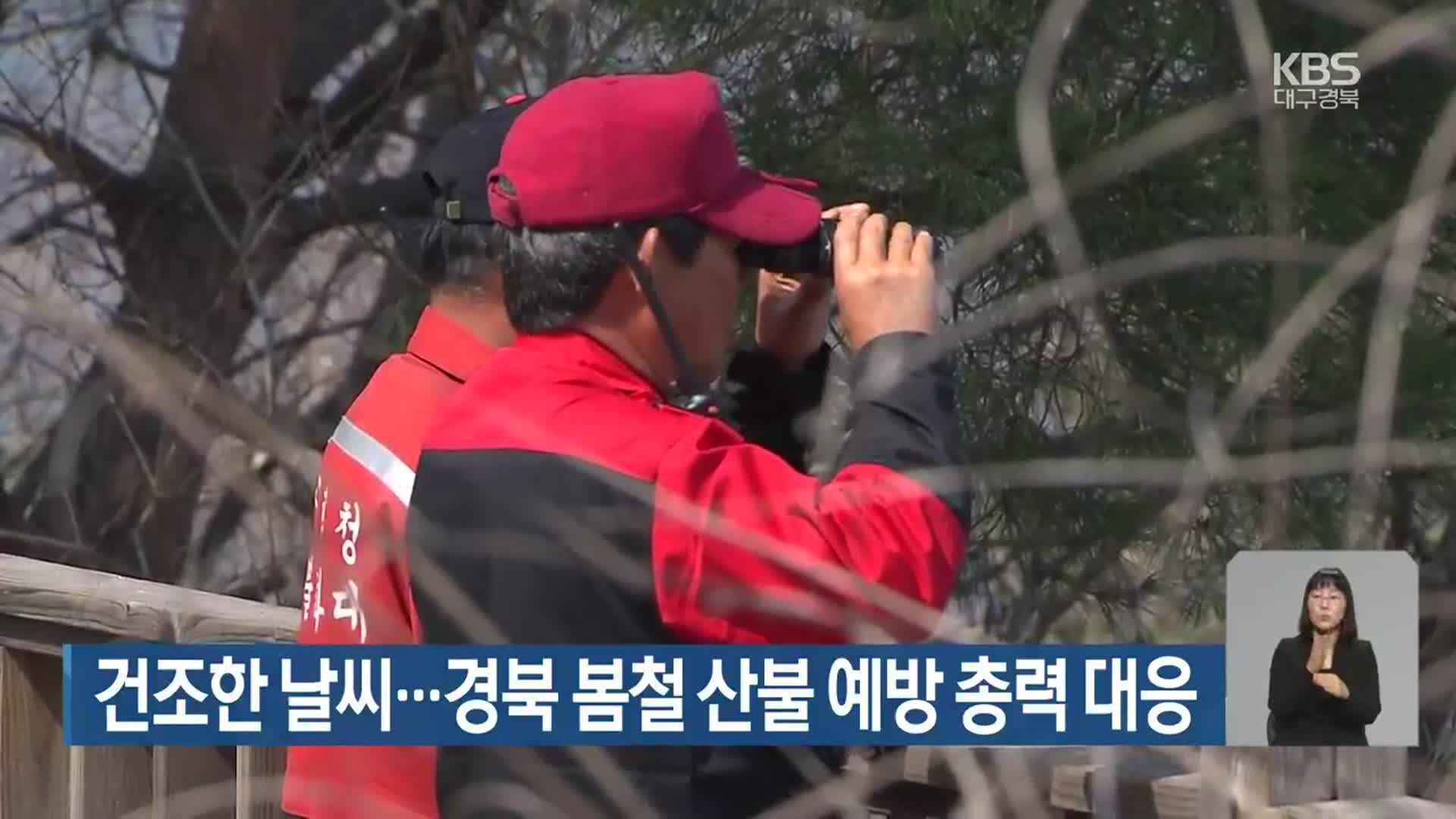 건조한 날씨…경북 봄철 산불 예방 총력 대응