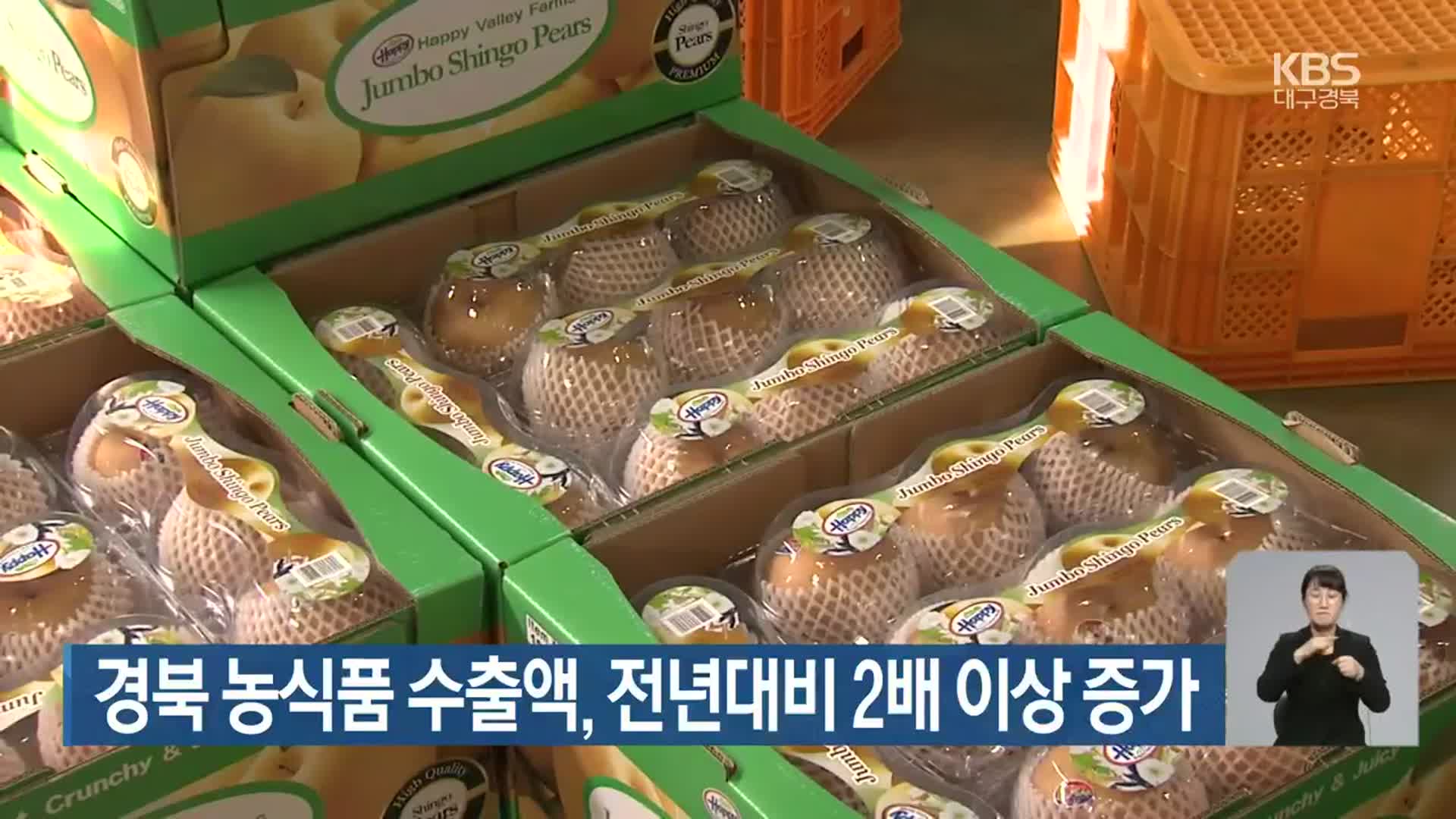 경북 농식품 수출액, 전년대비 2배 이상 증가