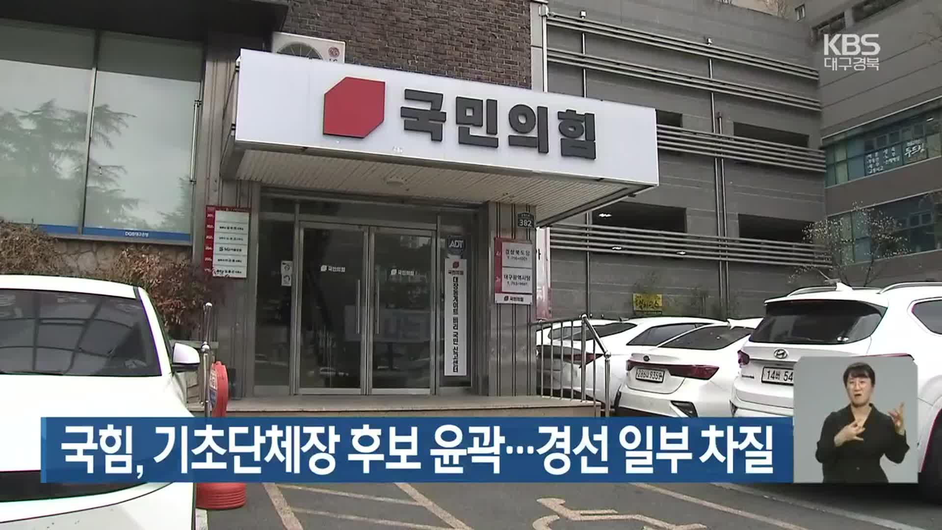 국민의힘, 기초단체장 후보 윤곽…경선 일부 차질