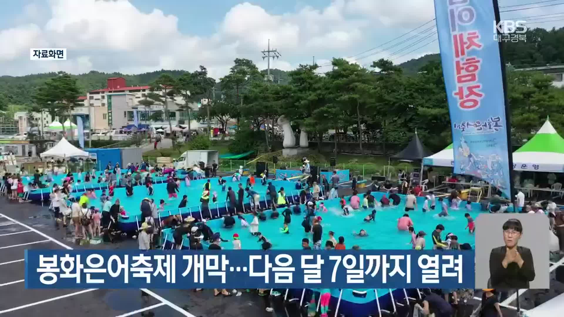 봉화은어축제 개막…다음 달 7일까지 열려