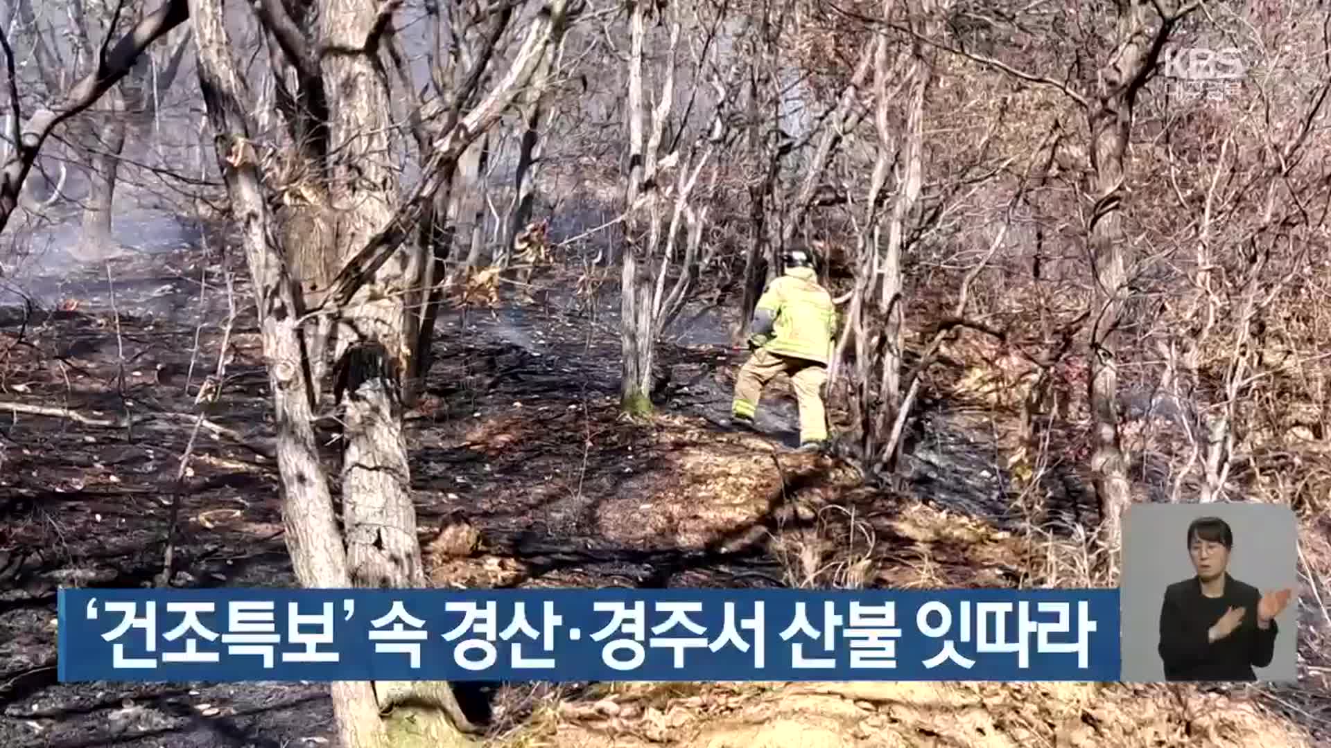 ‘건조특보’ 속 경산·경주서 산불 잇따라