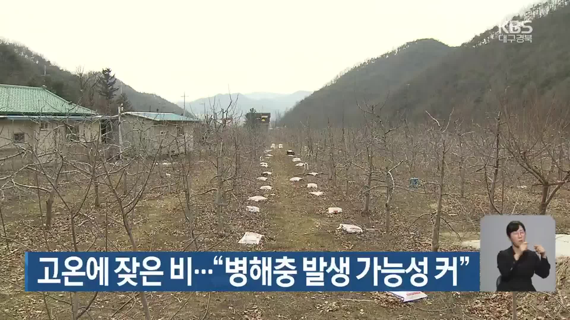 고온에 잦은 비…“병해충 발생 가능성 커”