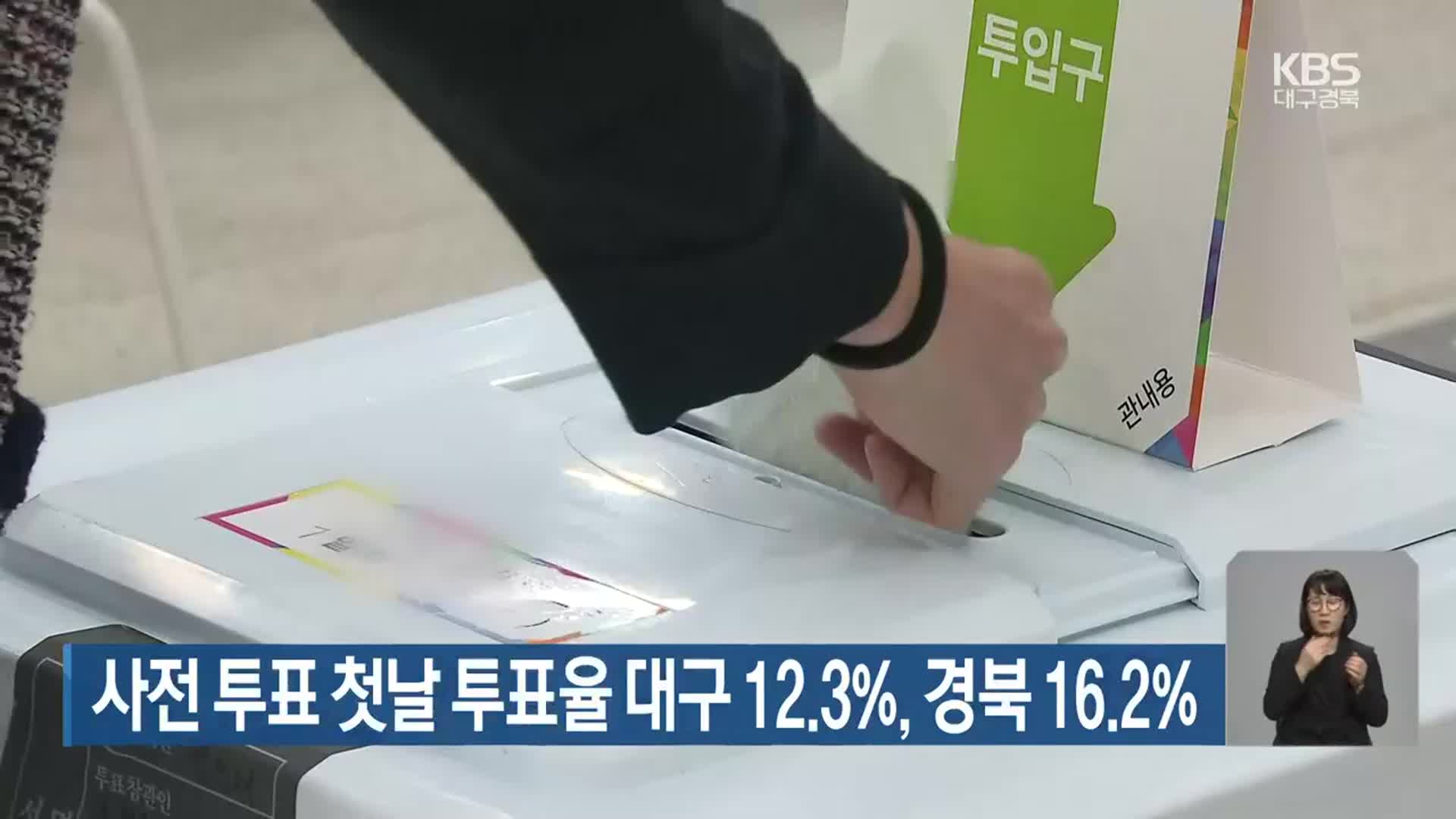 [총선] 사전 투표 첫날 투표율 대구 12.3%·경북 16.2%
