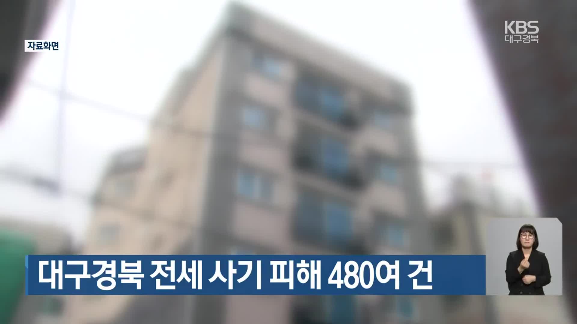 대구·경북 전세 사기 피해 480여 건