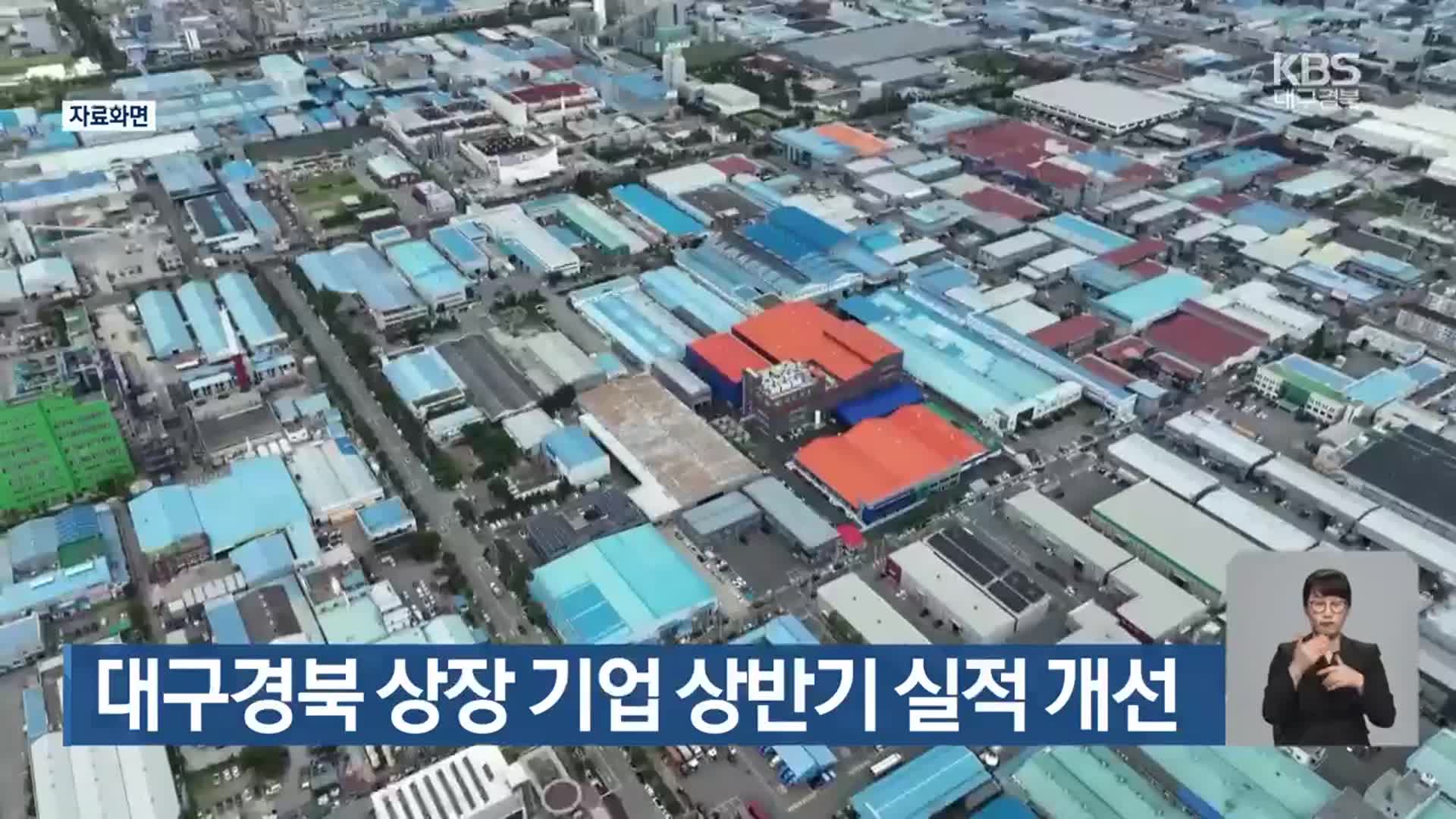 대구·경북 상장 기업 상반기 실적 개선