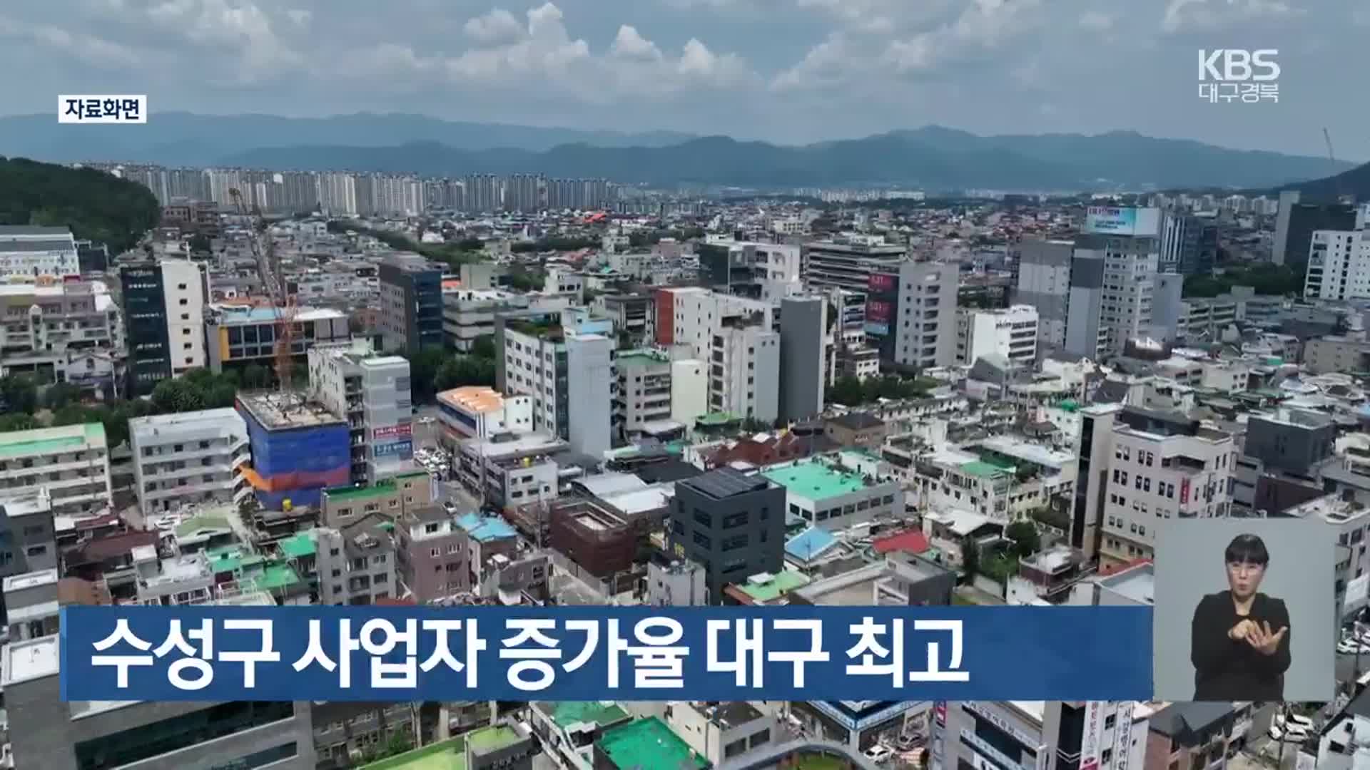 수성구 사업자 증가율 대구 최고