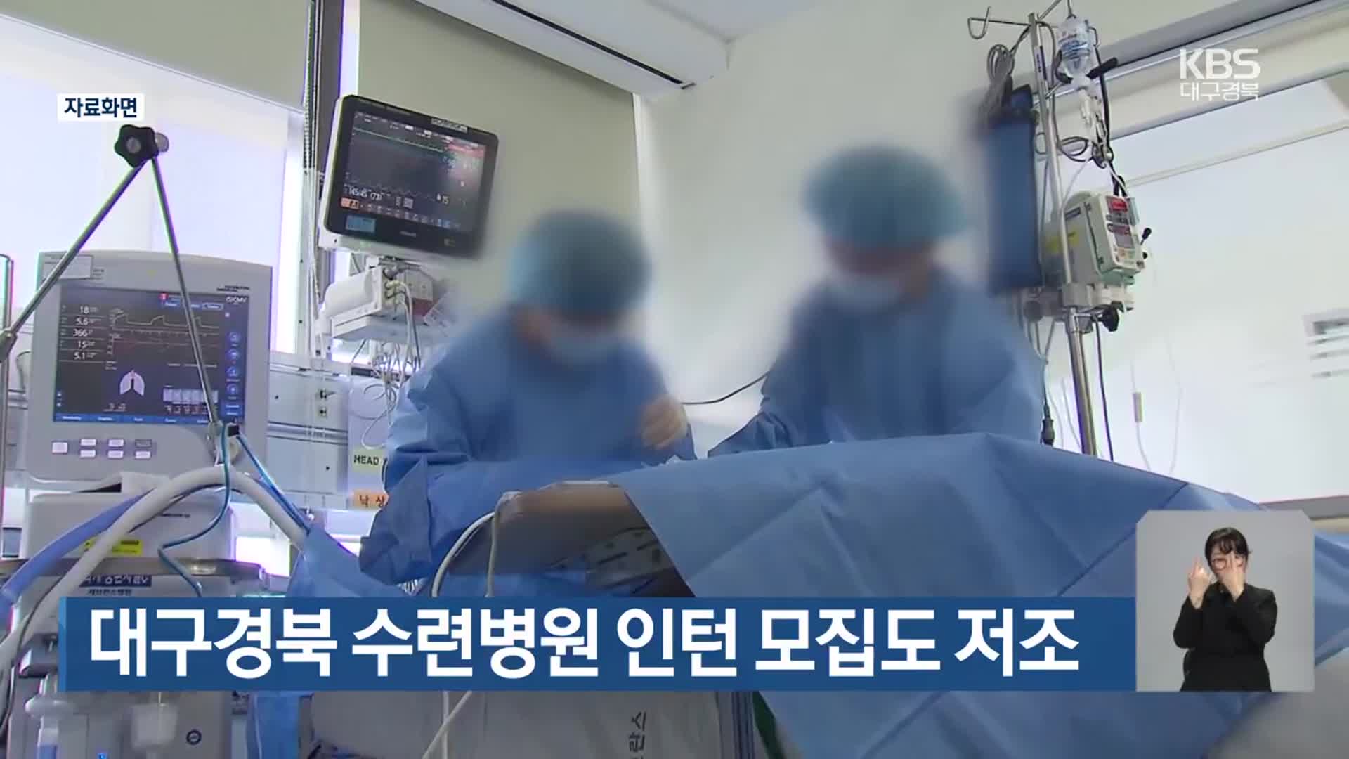 대구·경북 수련병원 인턴 모집도 저조