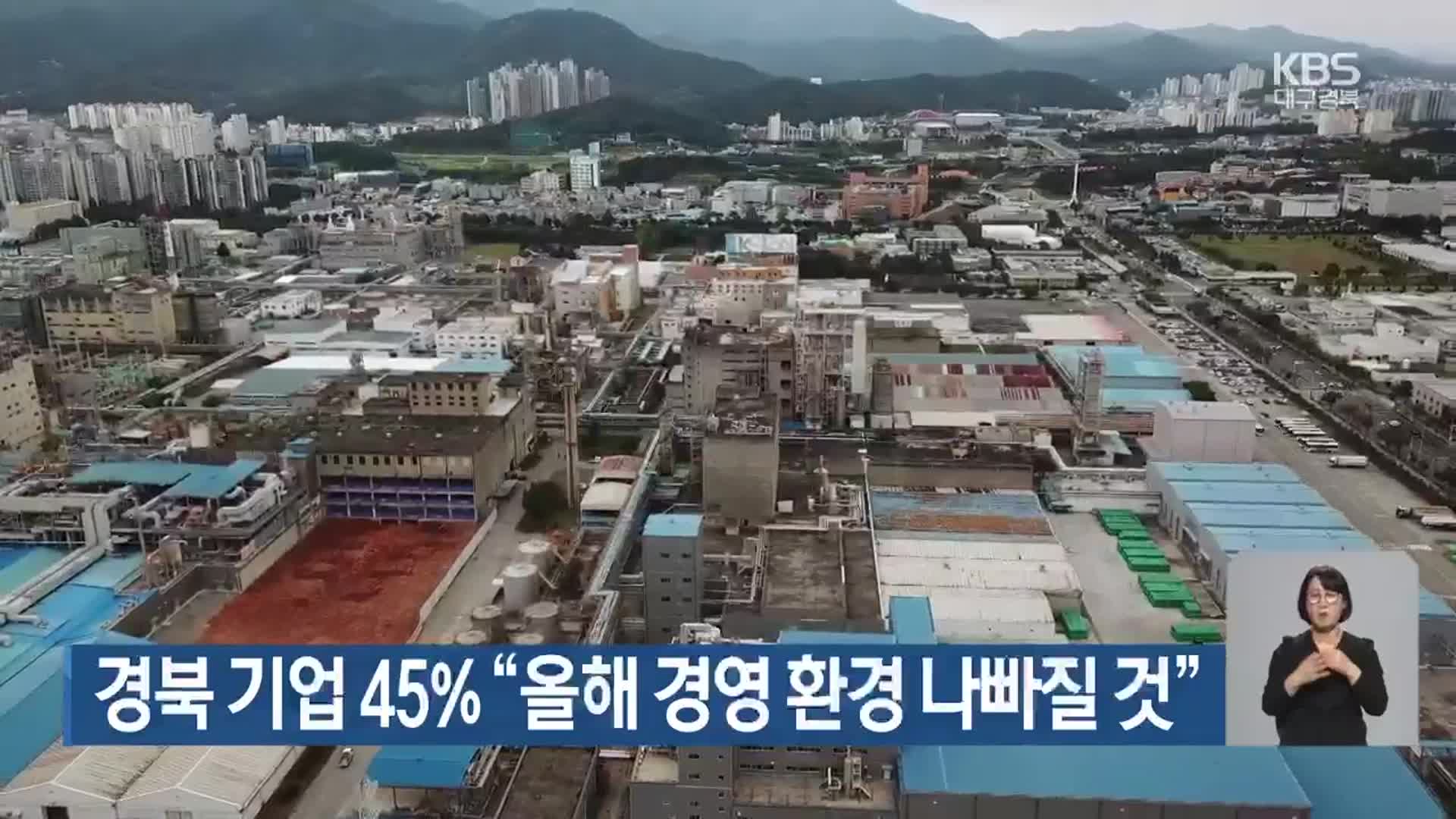 경북 기업 45% “올해 경영 환경 나빠질 것”