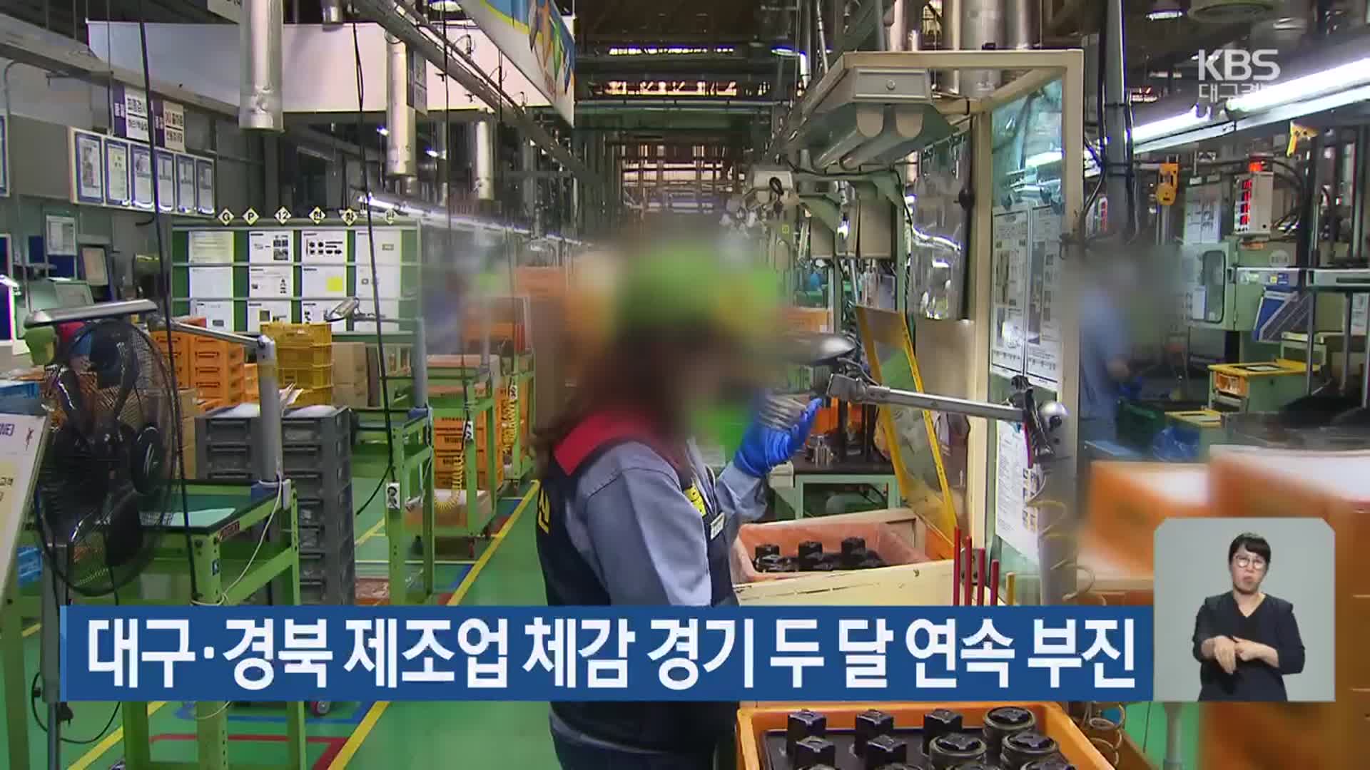 대구·경북 제조업 체감 경기 두 달 연속 부진
