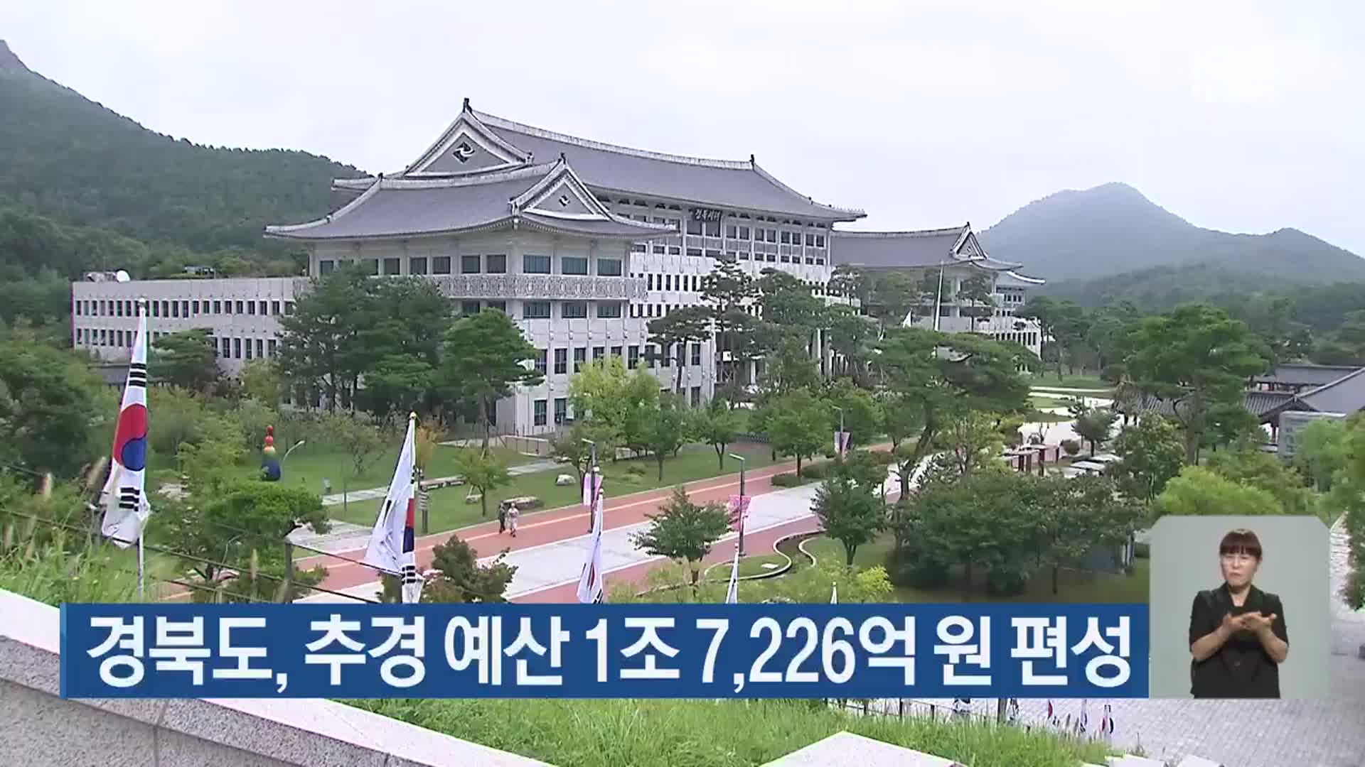 경북도, 추경 예산 1조 7,226억 원 편성