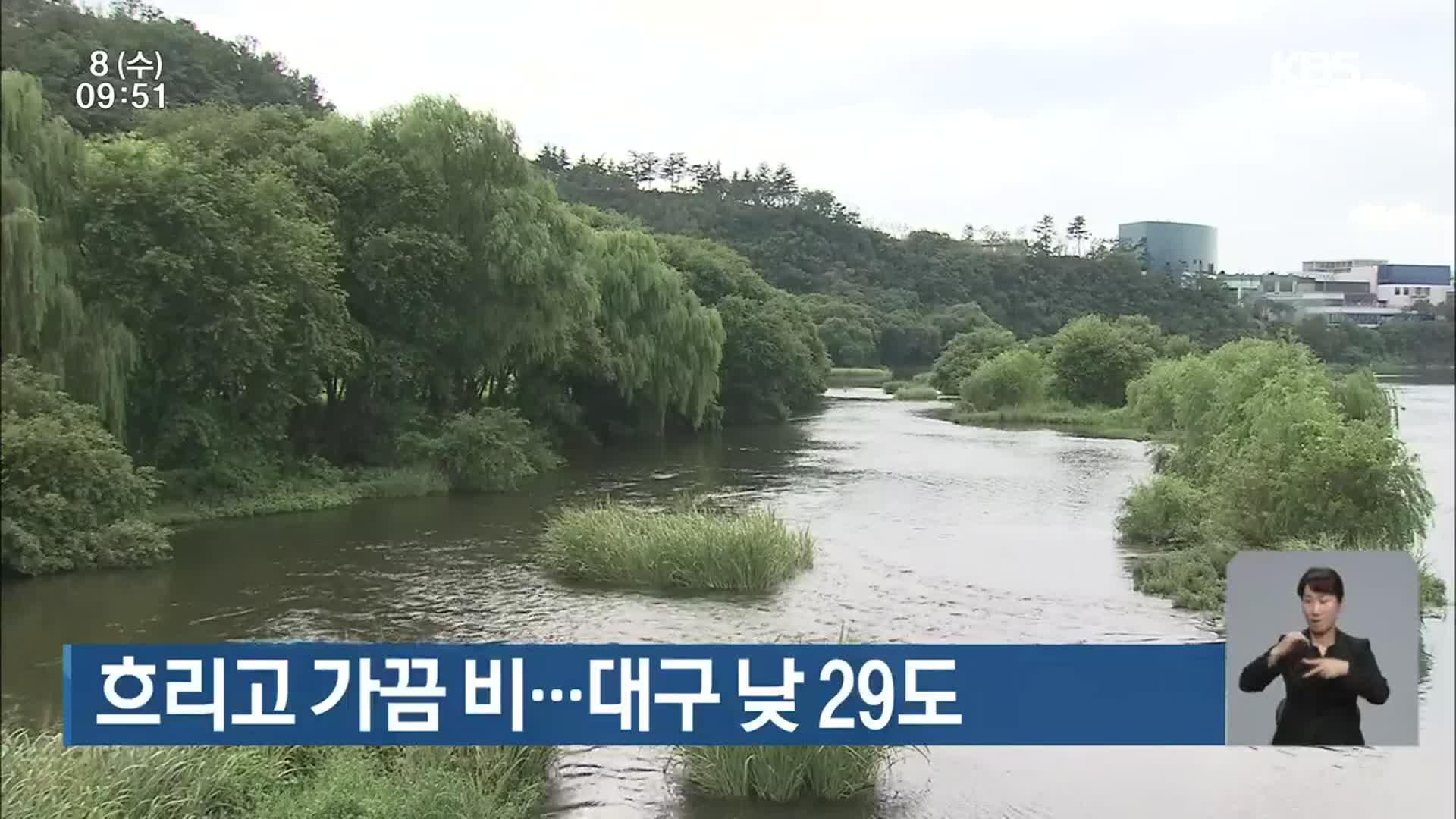 흐리고 가끔 비…대구 낮 29도