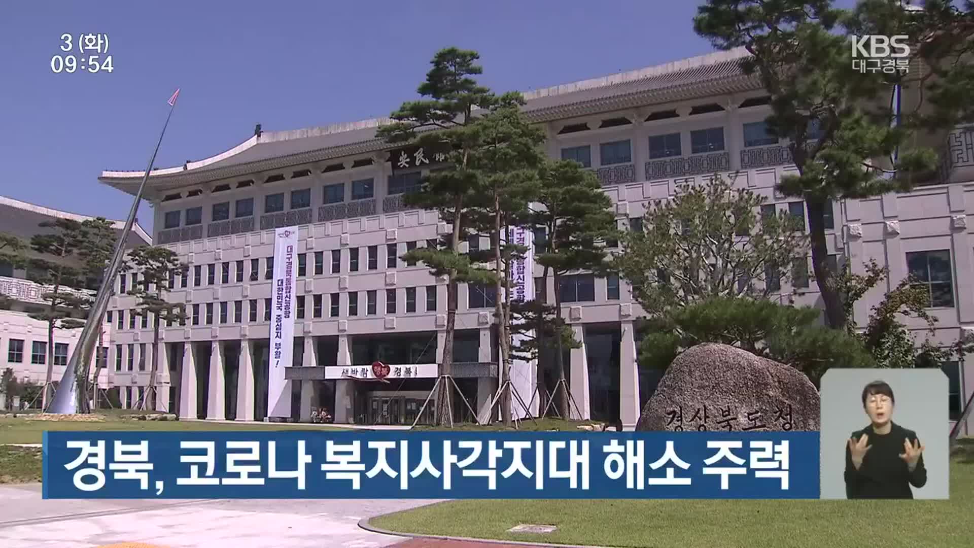 경북, 코로나 복지사각지대 해소 주력