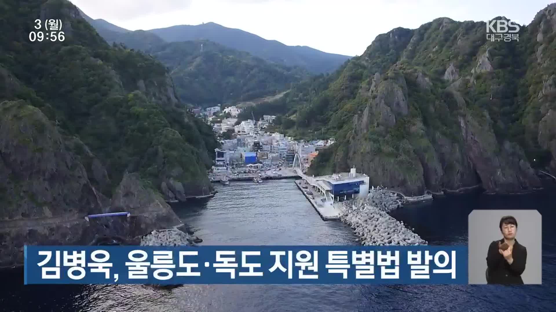 김병욱, 울릉도·독도 지원 특별법 발의