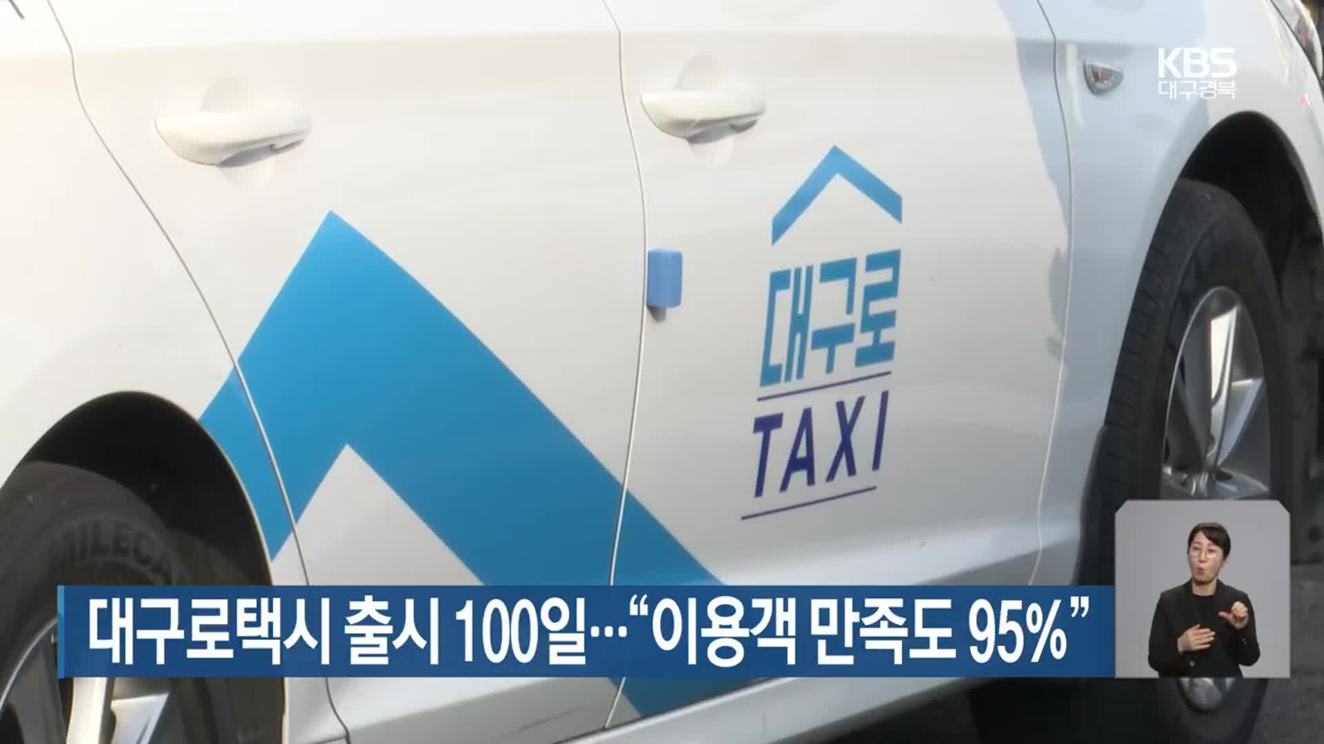 대구로택시 출시 100일…“이용객 만족도 95%”