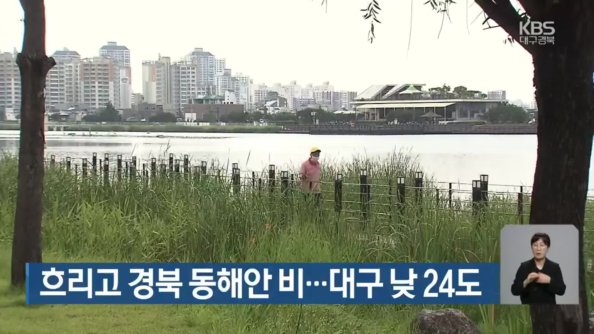 흐리고 경북 동해안 비…대구 낮 24도