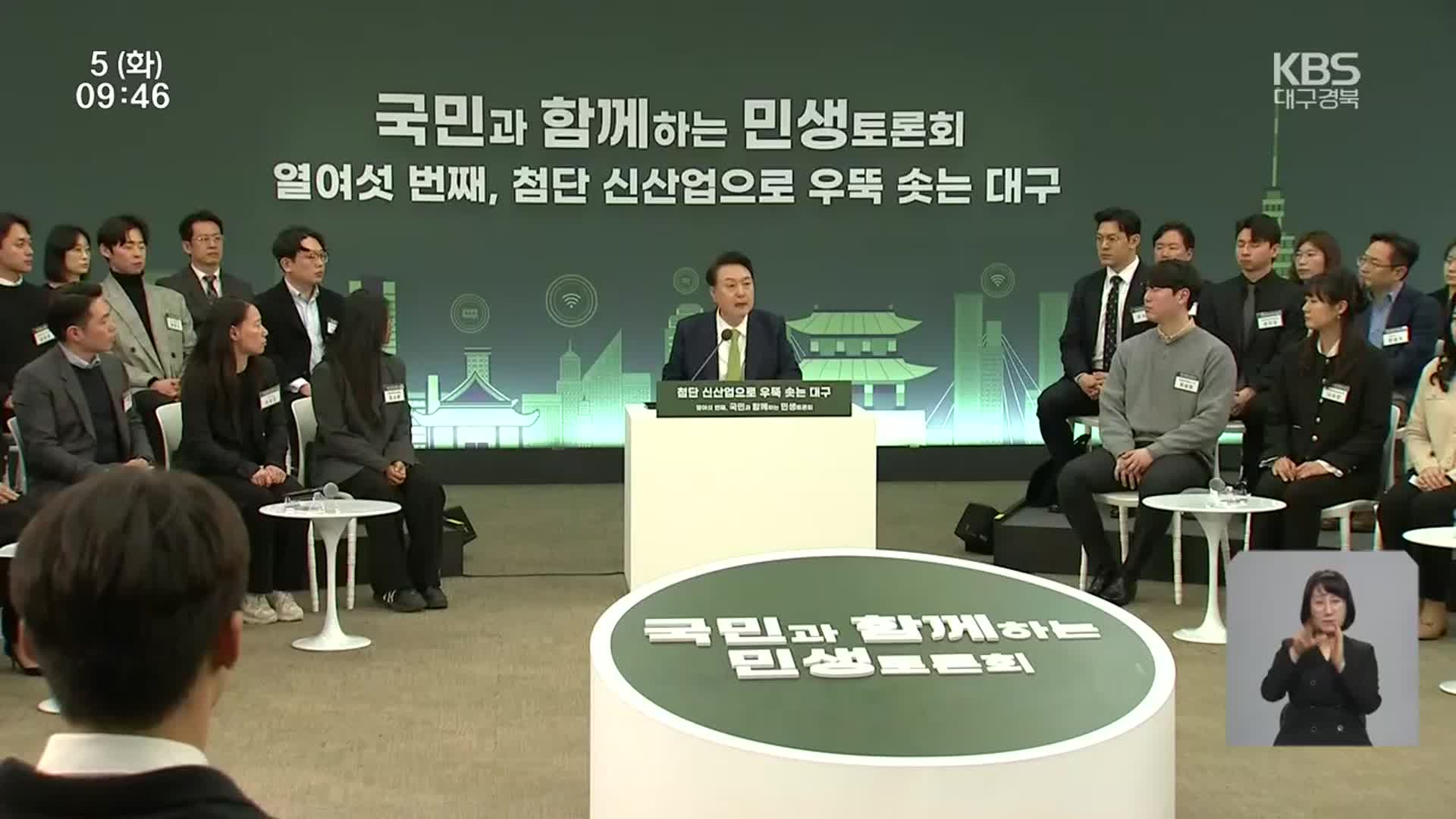윤 대통령 “신공항 SPC 공기업 적극 참여…대구 현안사업 지원”