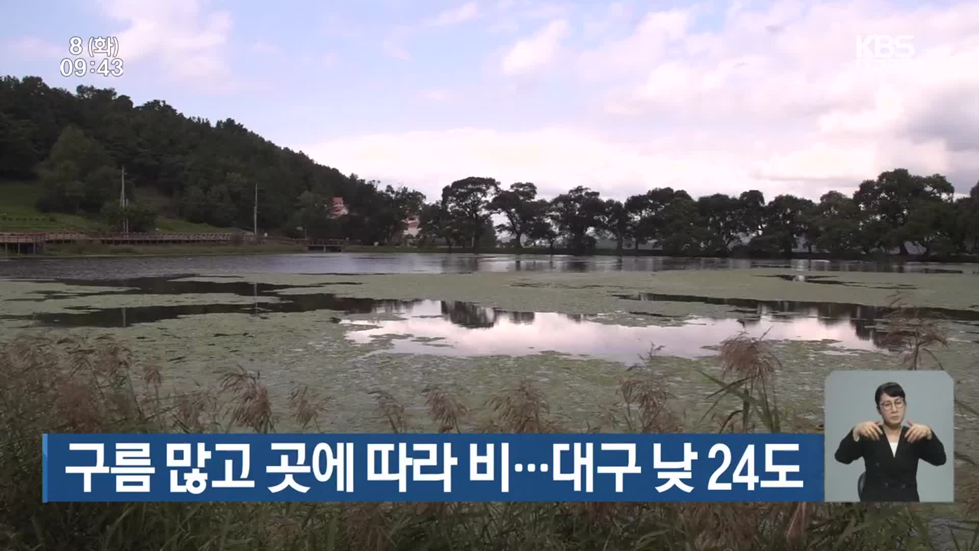 대구·경북 구름 많고 곳에 따라 비…대구 낮 24도