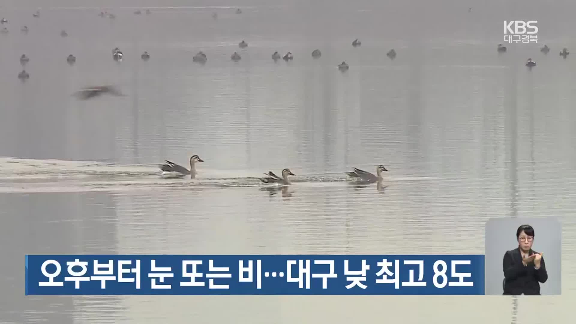 대구·경북 오후부터 눈 또는 비…대구 낮 최고 8도